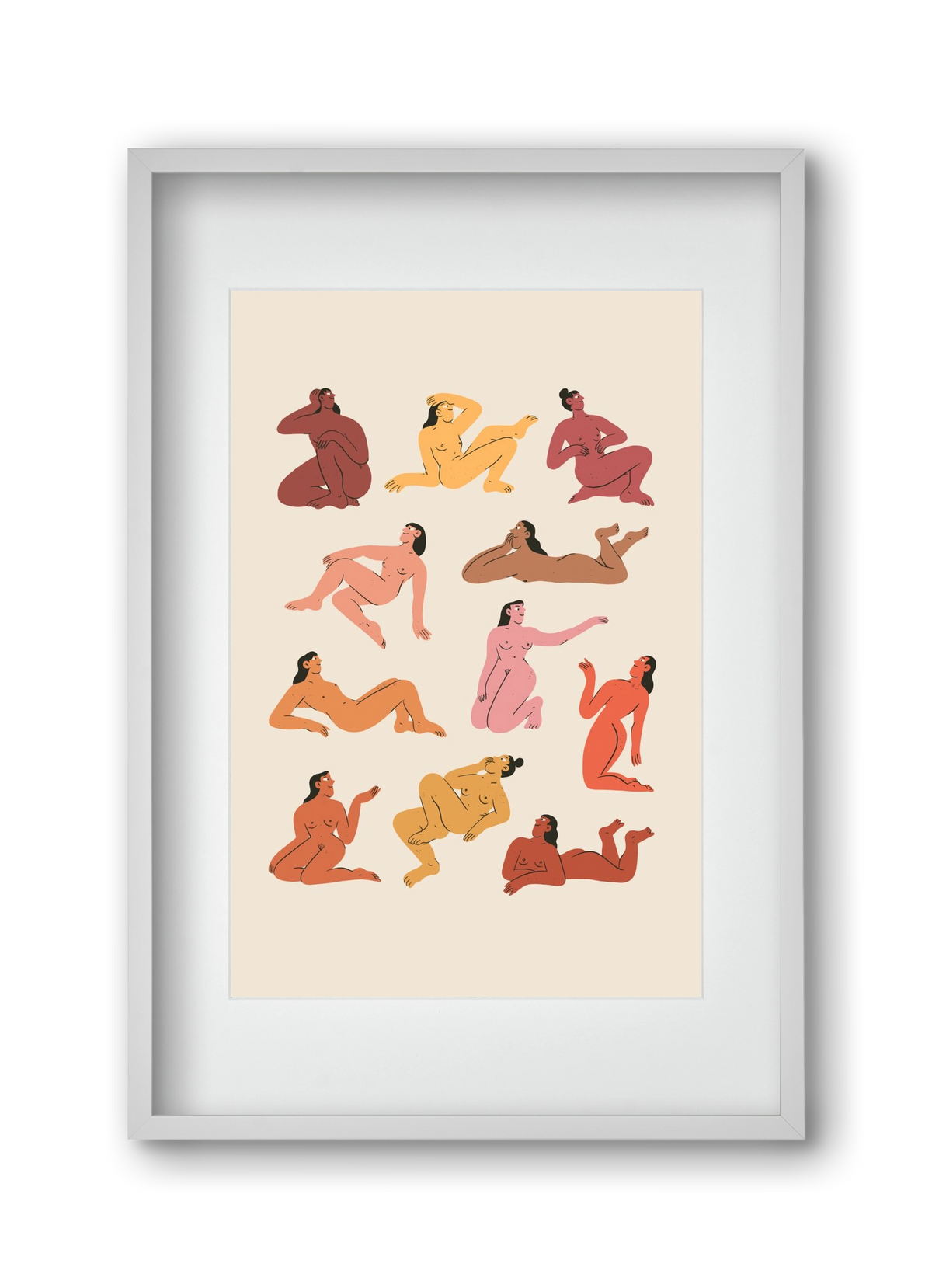 Naked truth, 30x45 cm (20x30 cm), Fehér keret, paszpartuval