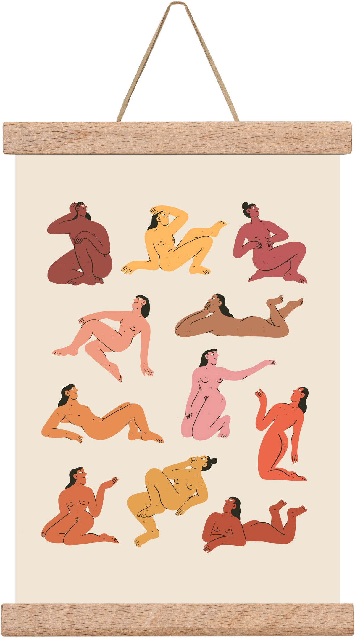 Naked truth, 20x30 cm (20x30 cm), Tölgy akasztó