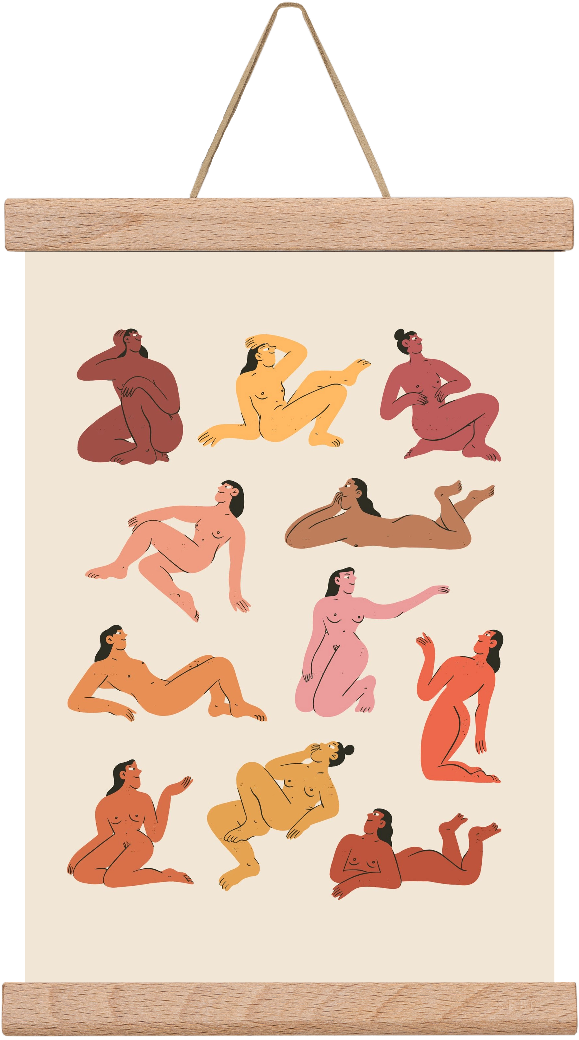 Naked truth, 20x30 cm (20x30 cm), Tölgy akasztó