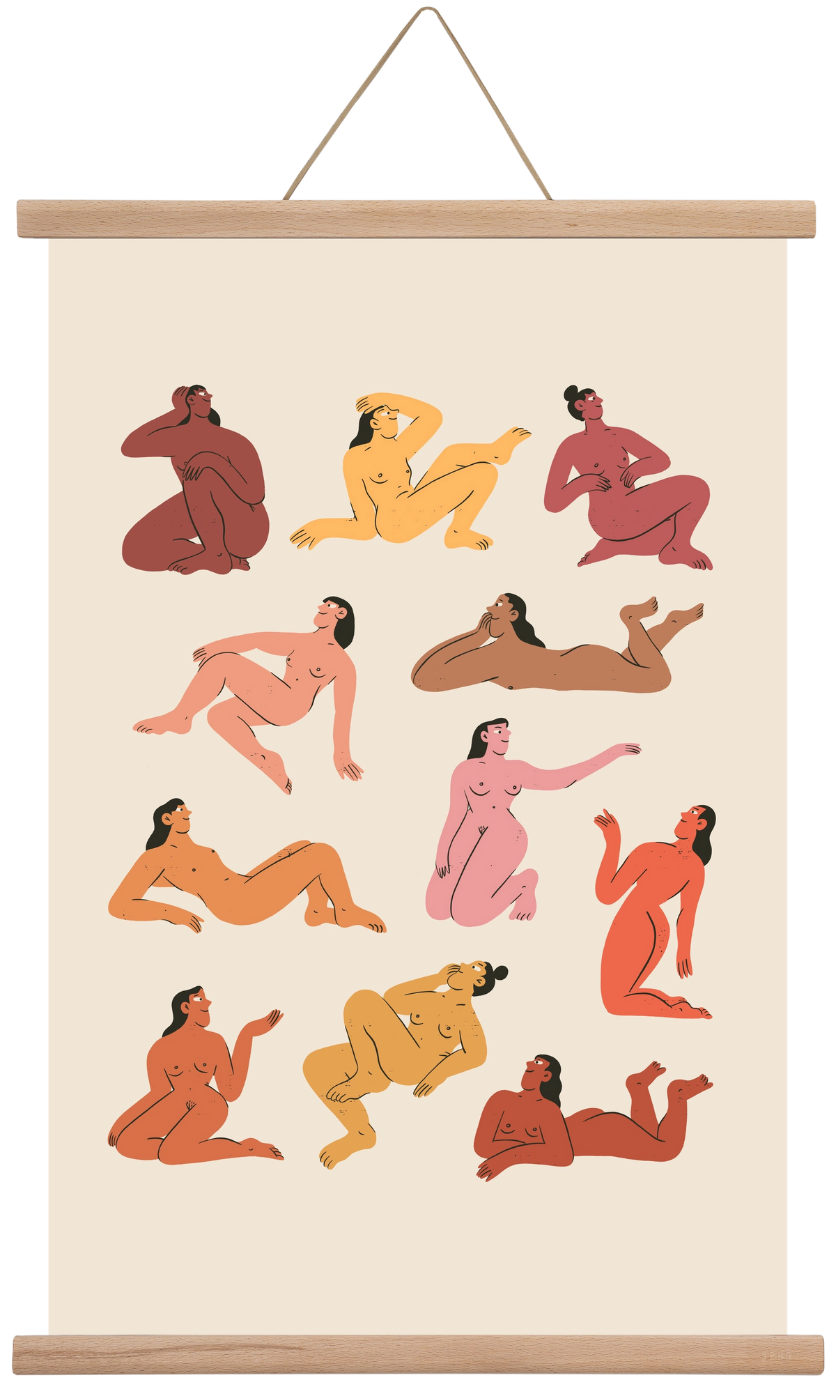 Naked truth, 40x60 cm (40x60 cm), Tölgy akasztó