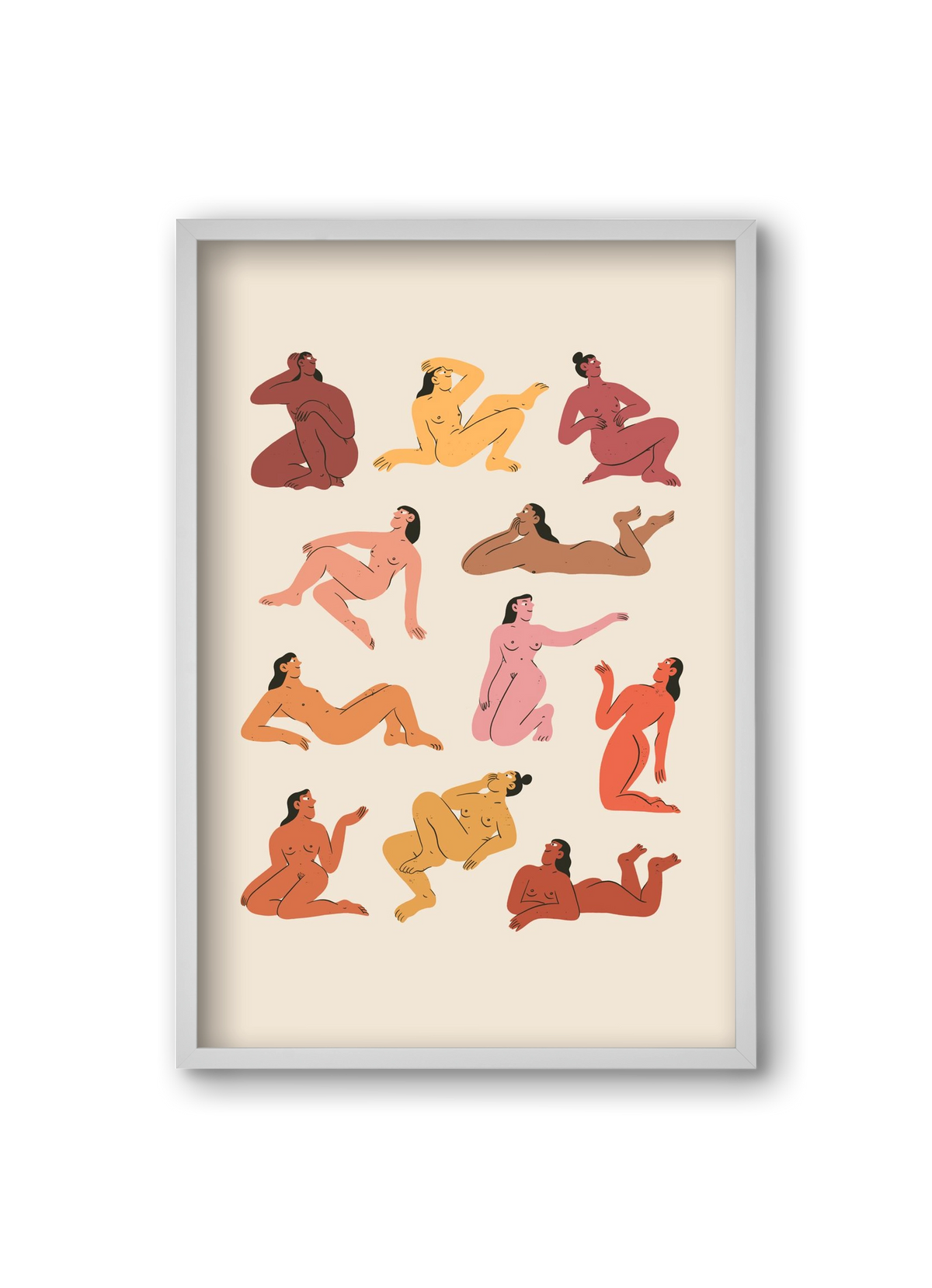 Naked truth, 20x30 cm (20x30 cm), Fehér keret