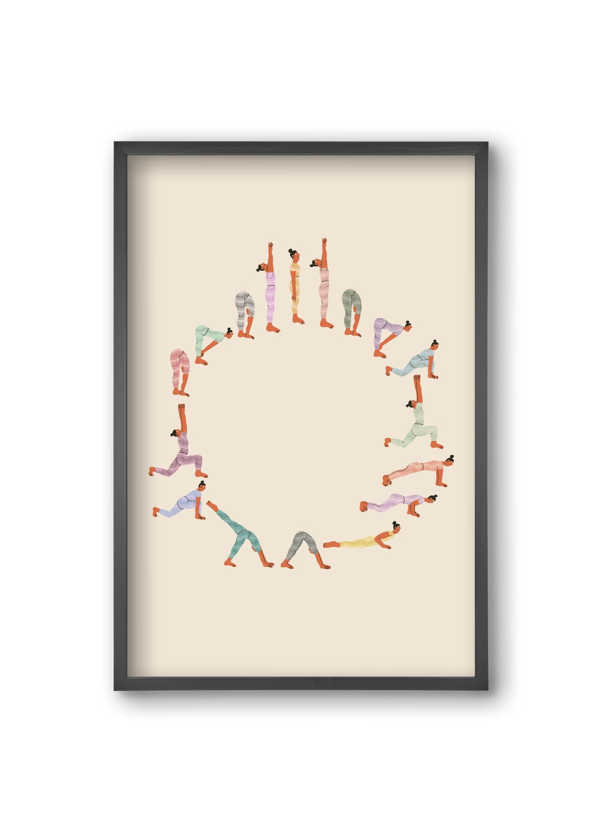 Lunge Salute, 20x30 cm (20x30 cm), Fekete keret