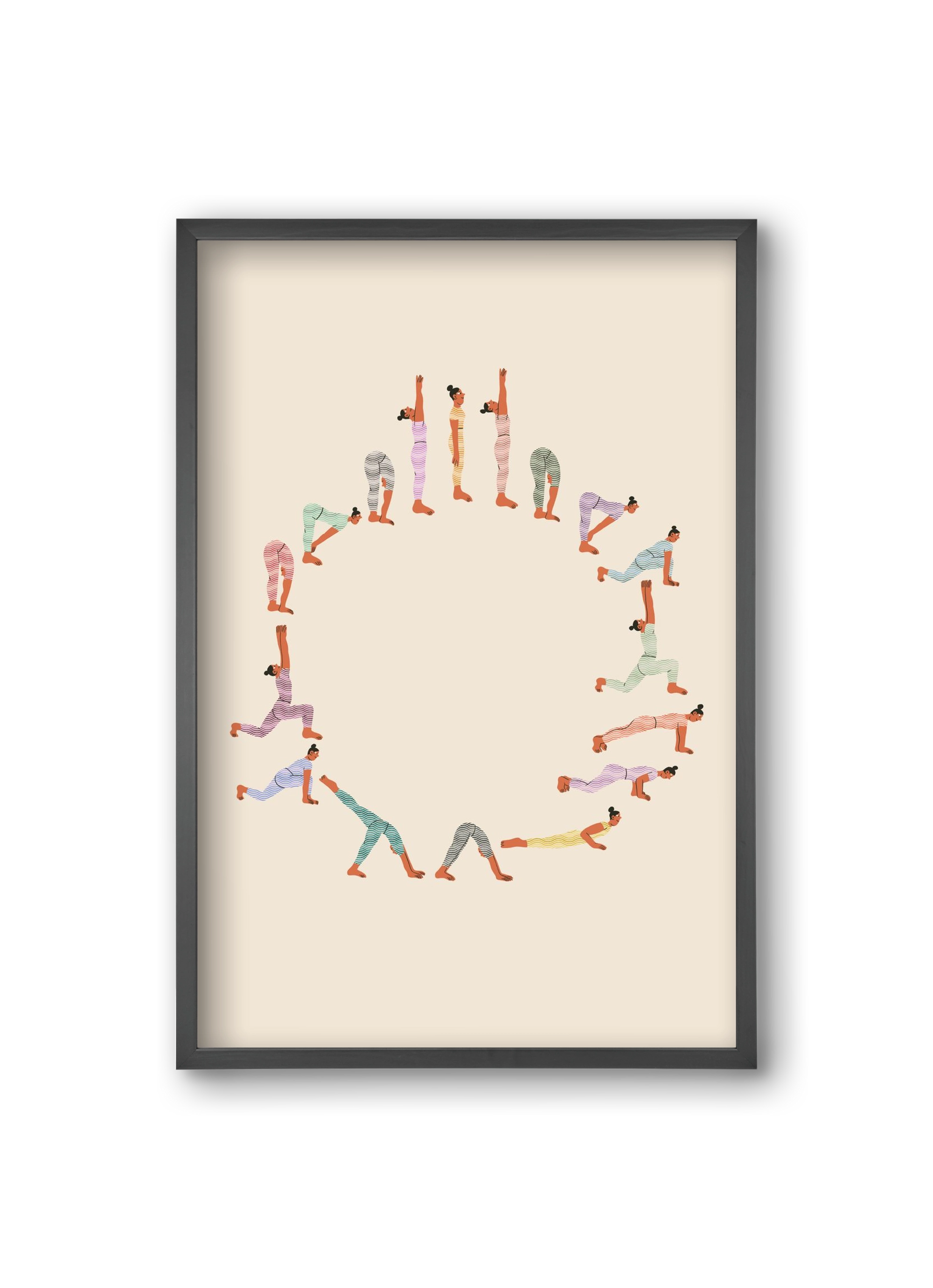 Lunge Salute, 20x30 cm (20x30 cm), Fekete keret