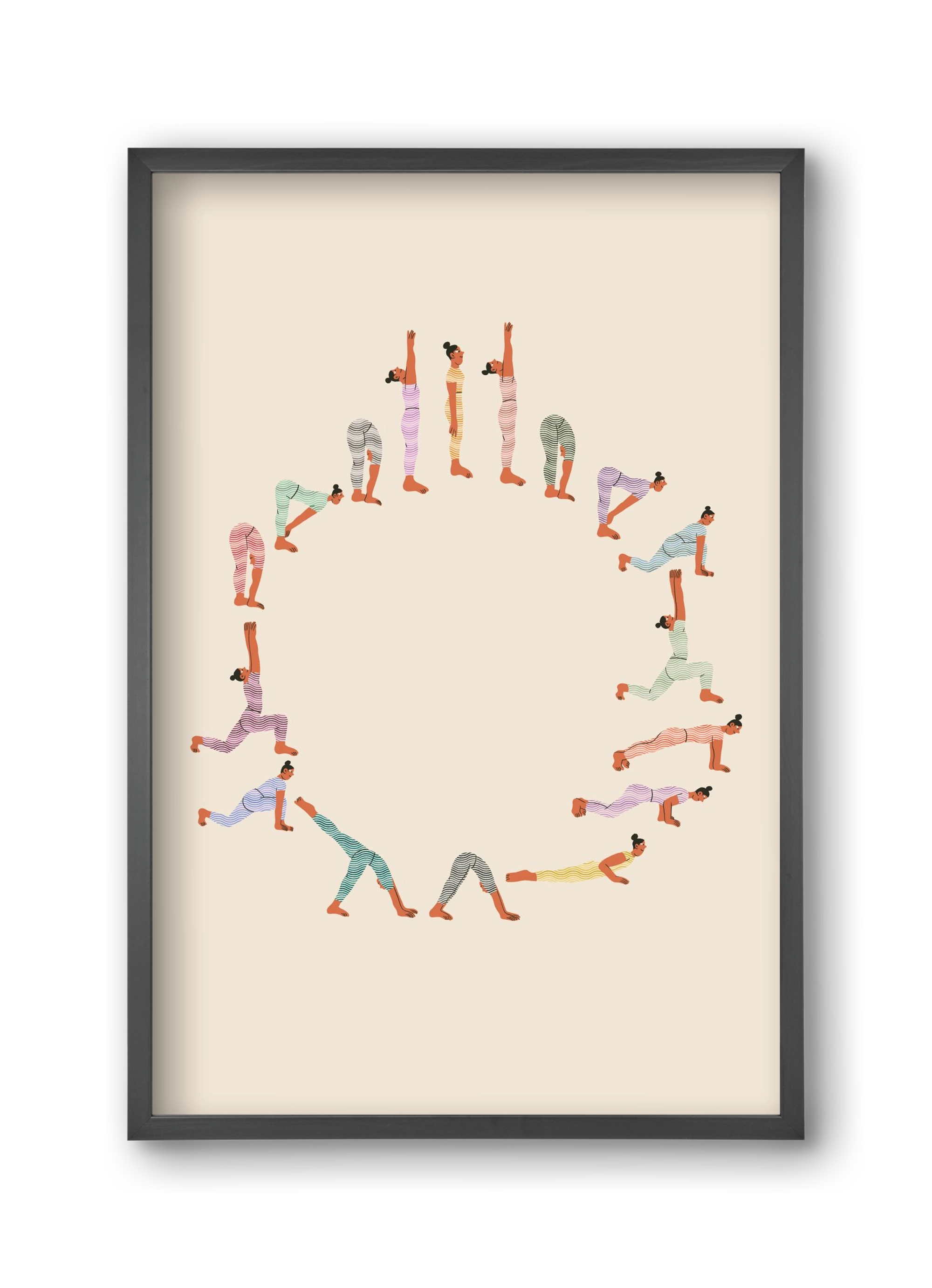 Lunge Salute, 30x45 cm (30x45 cm), Fekete keret