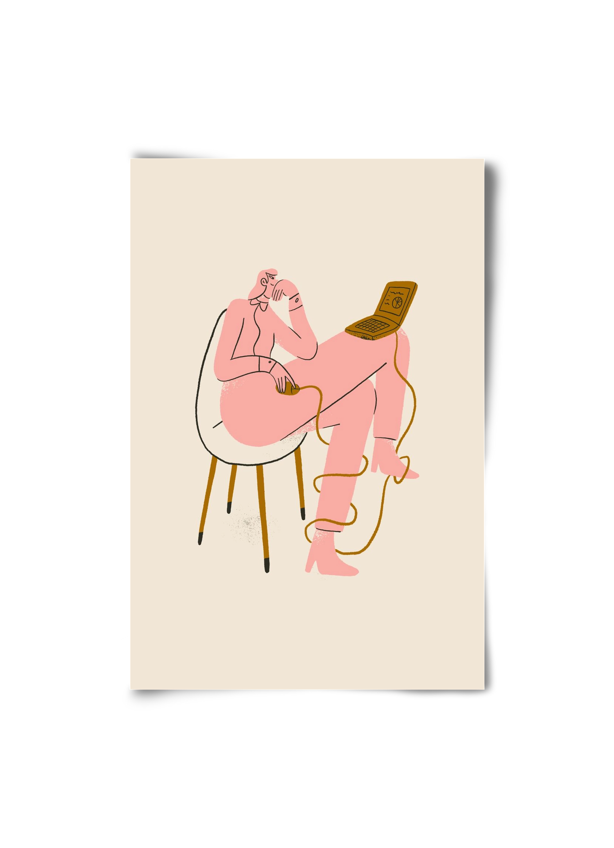 Office slave, 20x30 cm, Keret nélkül