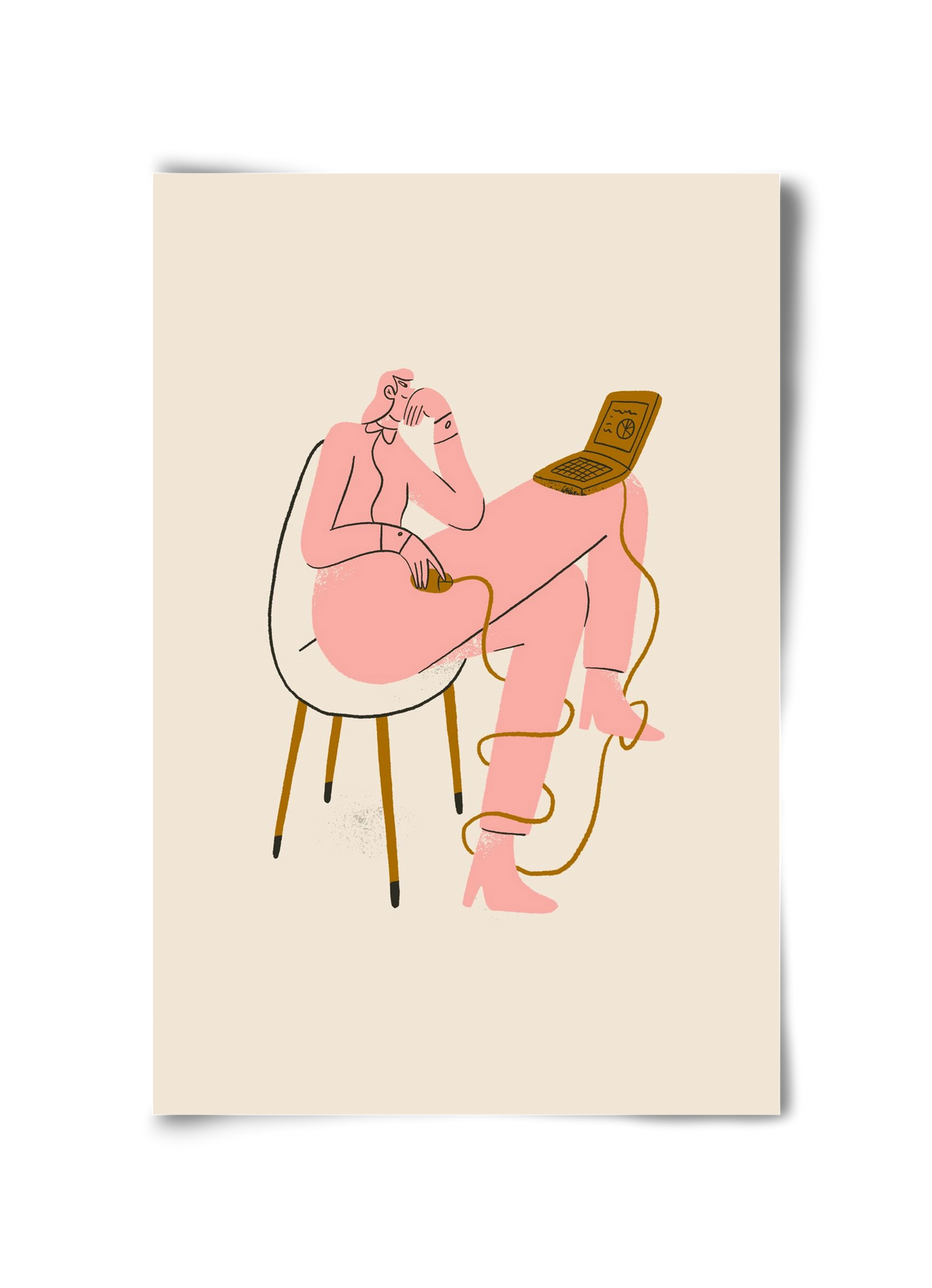 Office slave, 30x45 cm, Keret nélkül