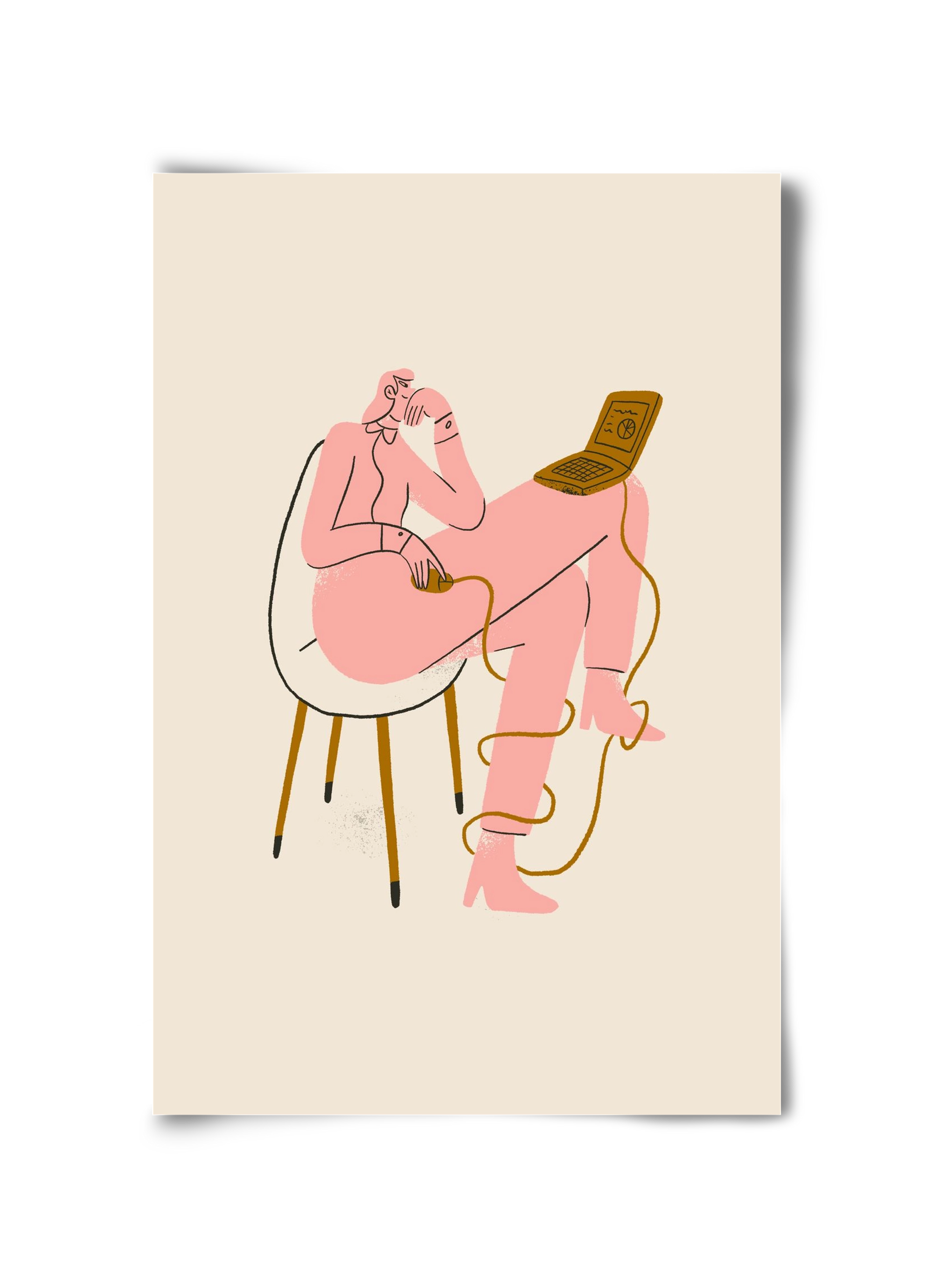 Office slave, 30x45 cm, Keret nélkül