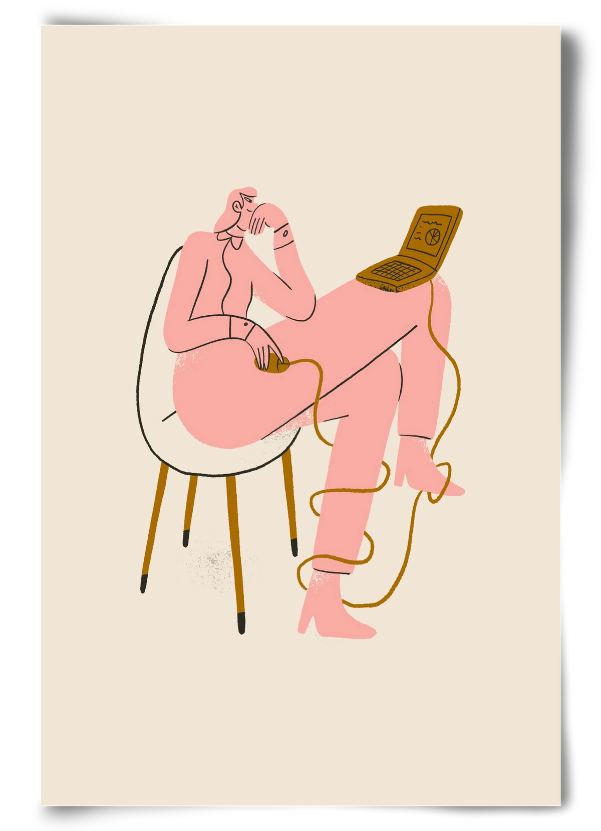 Office slave, 60x90 cm, Keret nélkül