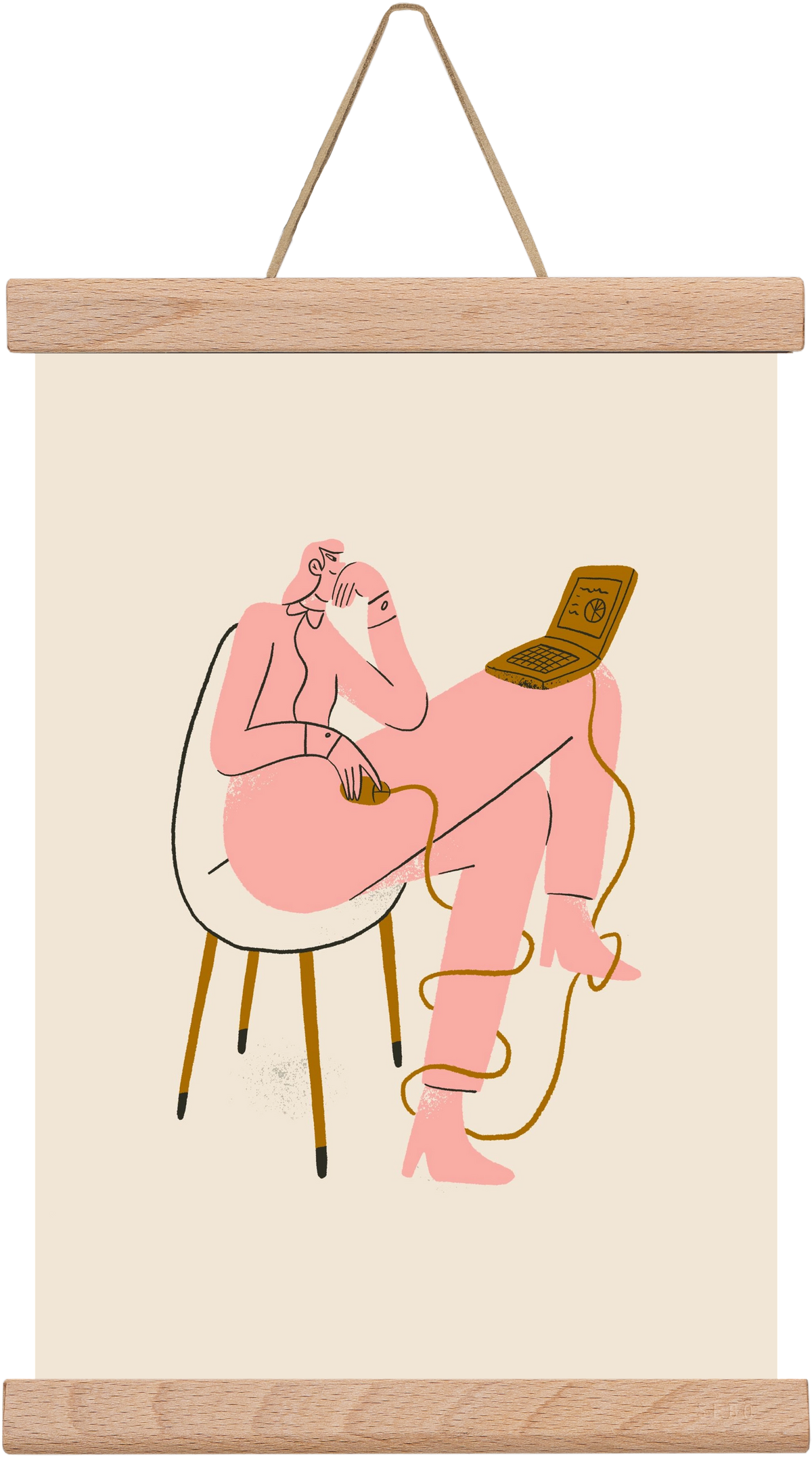 Office slave, 20x30 cm (20x30 cm), Tölgy akasztó