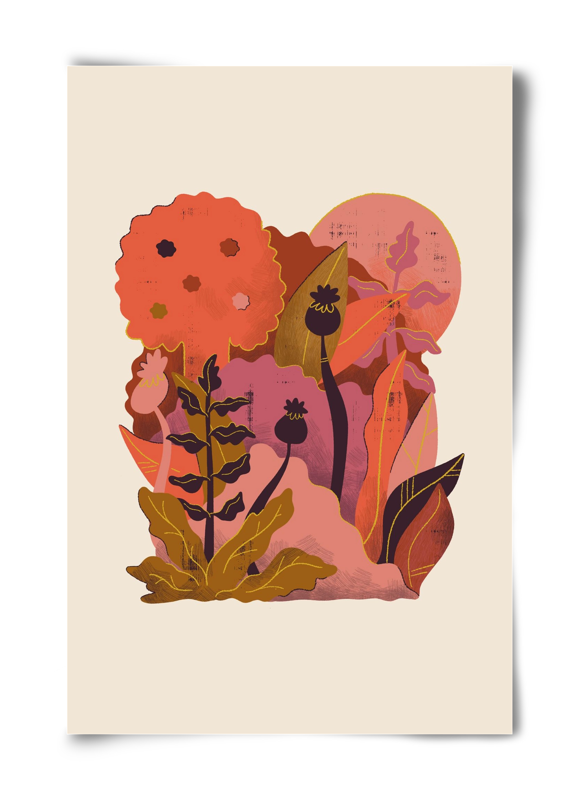 Jungle Sunset, 40x60 cm, Keret nélkül