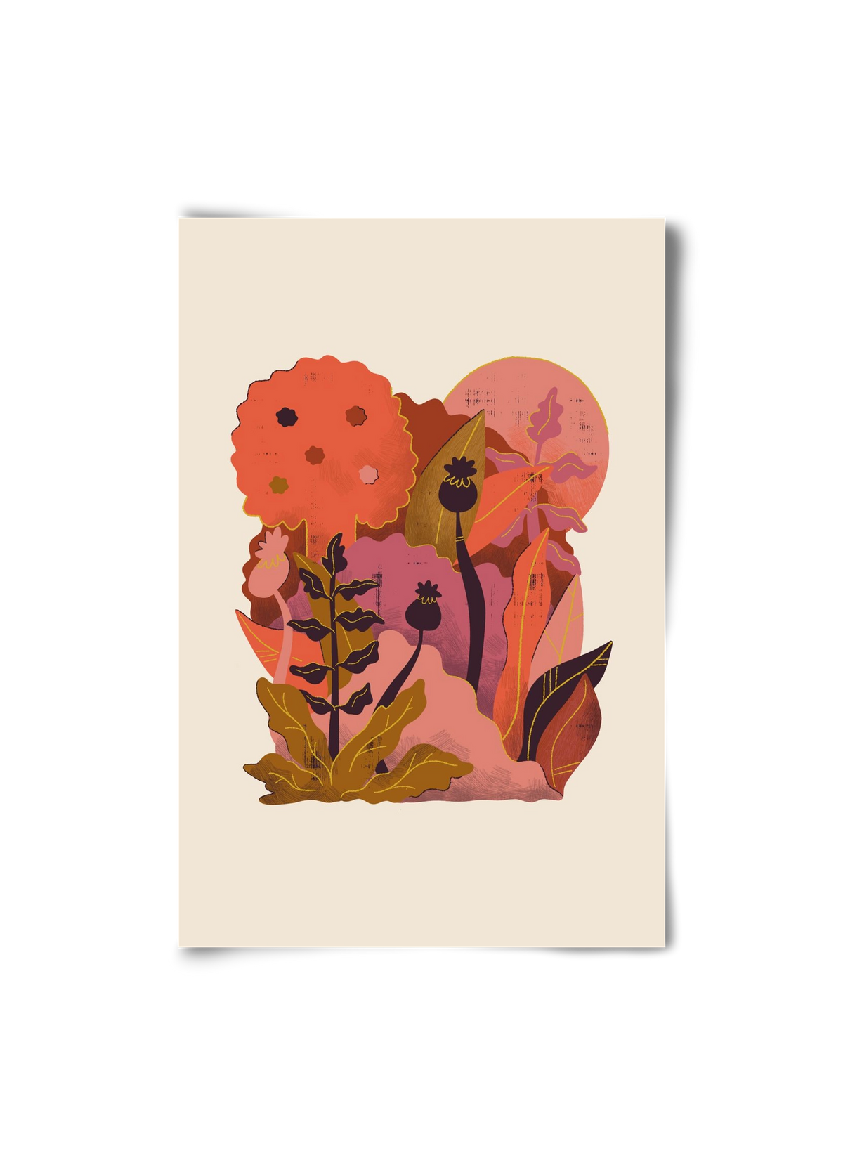 Jungle Sunset, 20x30 cm, Keret nélkül