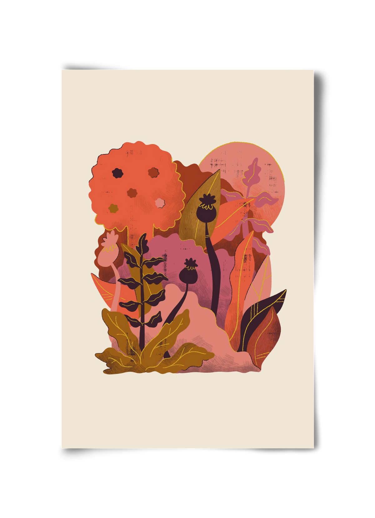 Jungle Sunset, 30x45 cm, Keret nélkül