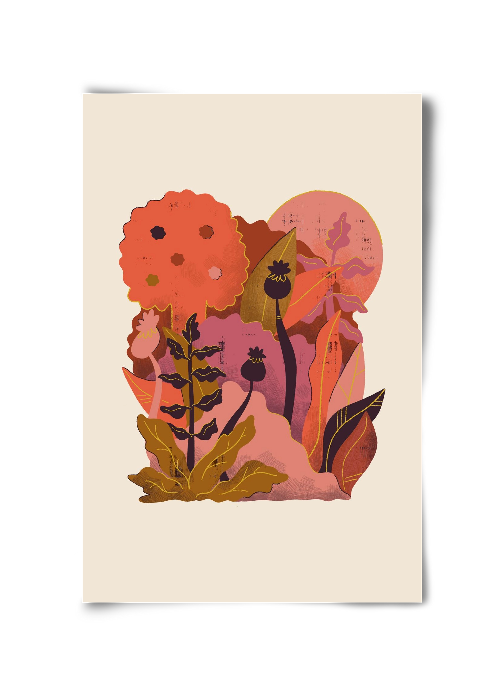 Jungle Sunset, 30x45 cm, Keret nélkül