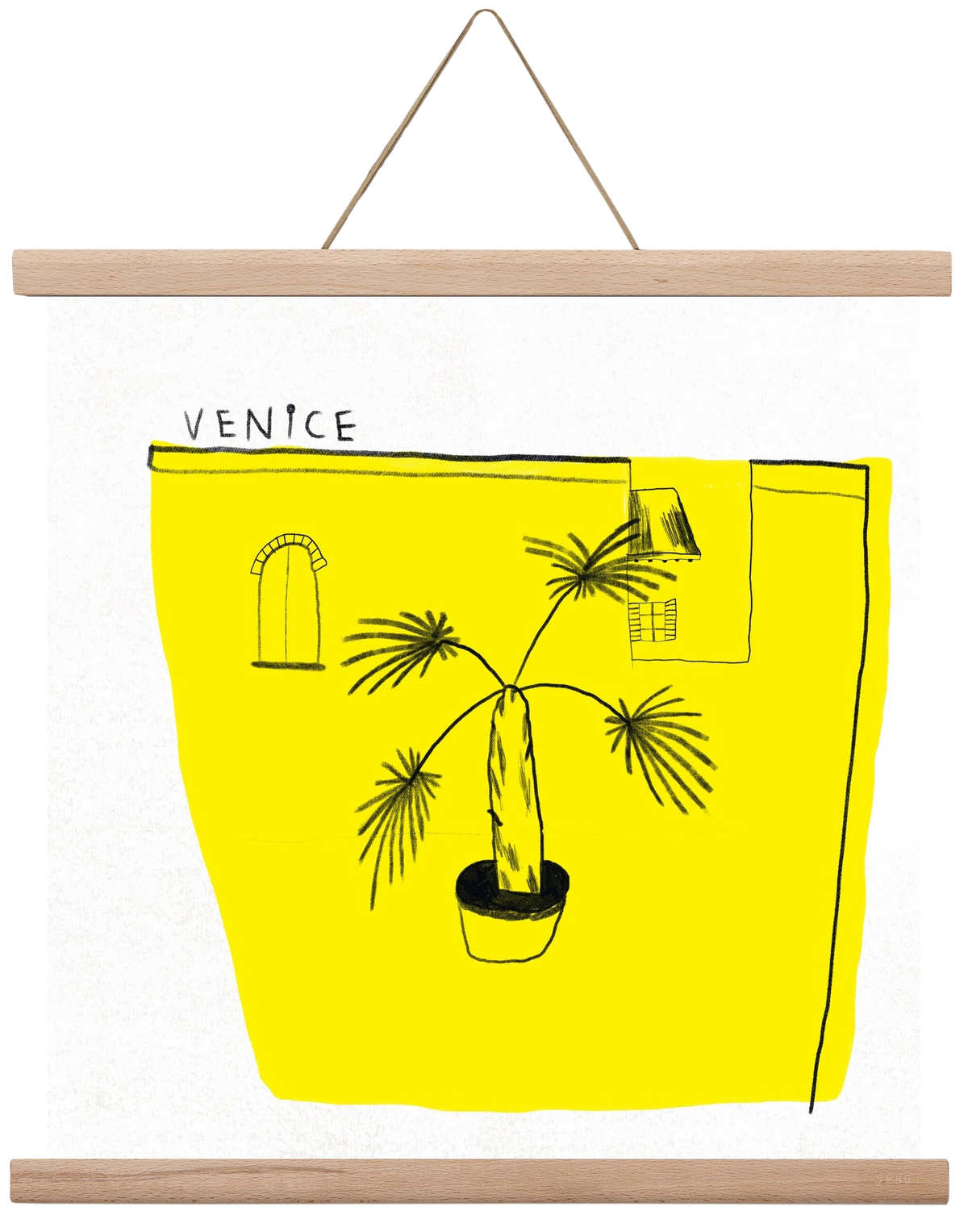 Venice, 40x40 cm (40x40 cm), Tölgy akasztó