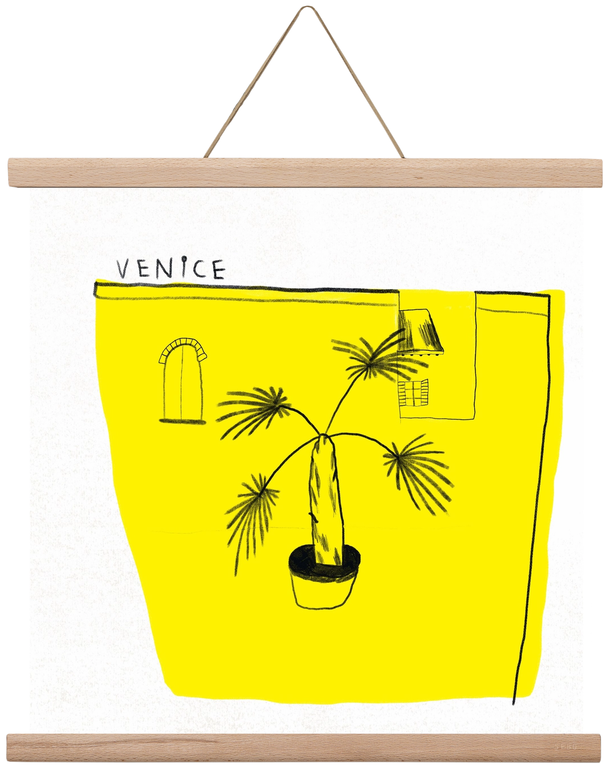 Venice, 40x40 cm (40x40 cm), Tölgy akasztó