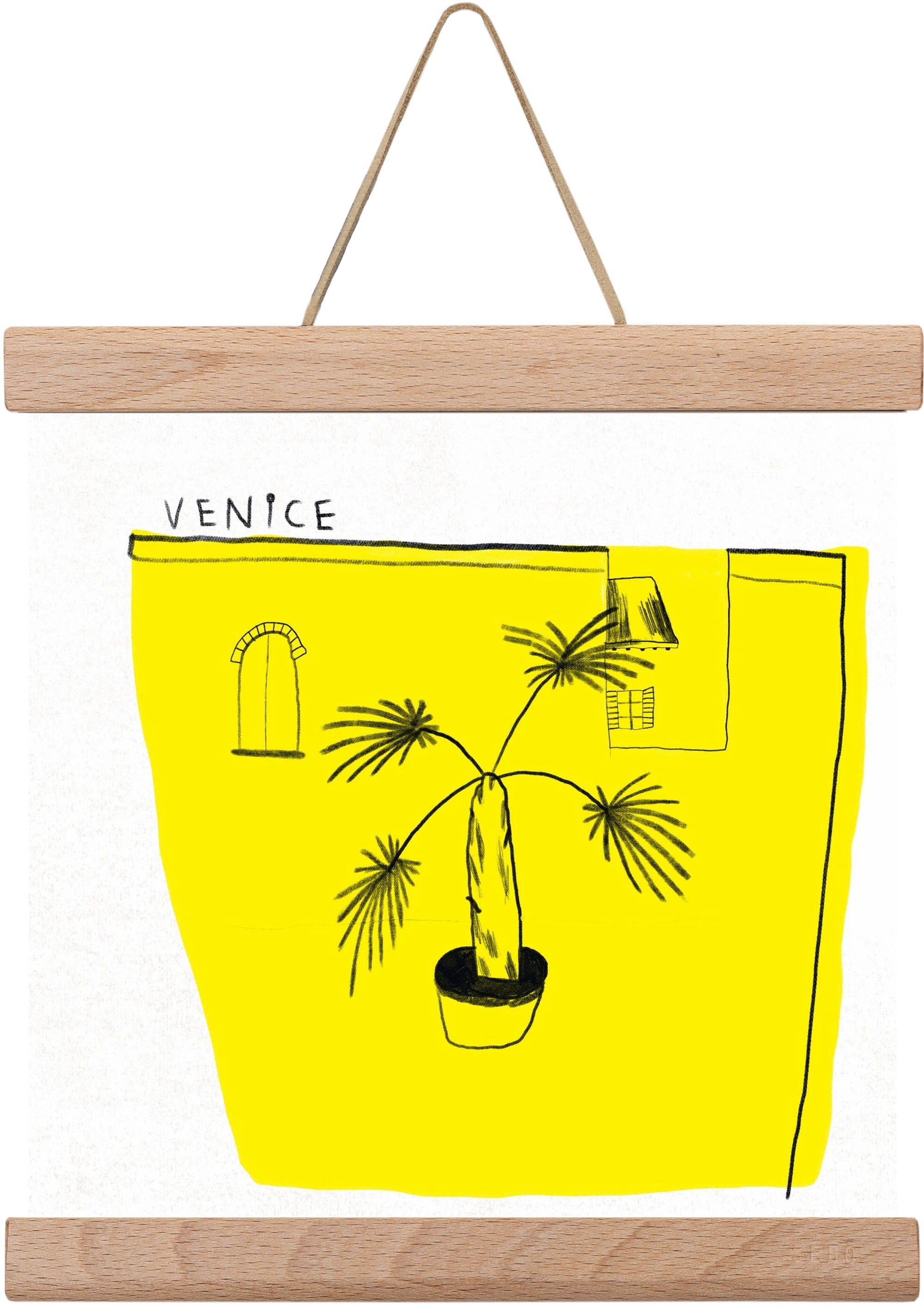 Venice, 20x20 cm (20x20 cm), Tölgy akasztó