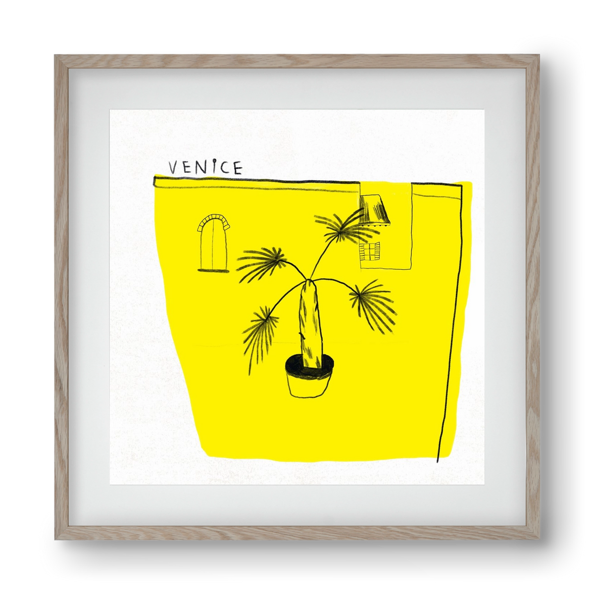Venice, 40x40 cm (30x30 cm), Tölgy keret, paszpartuval