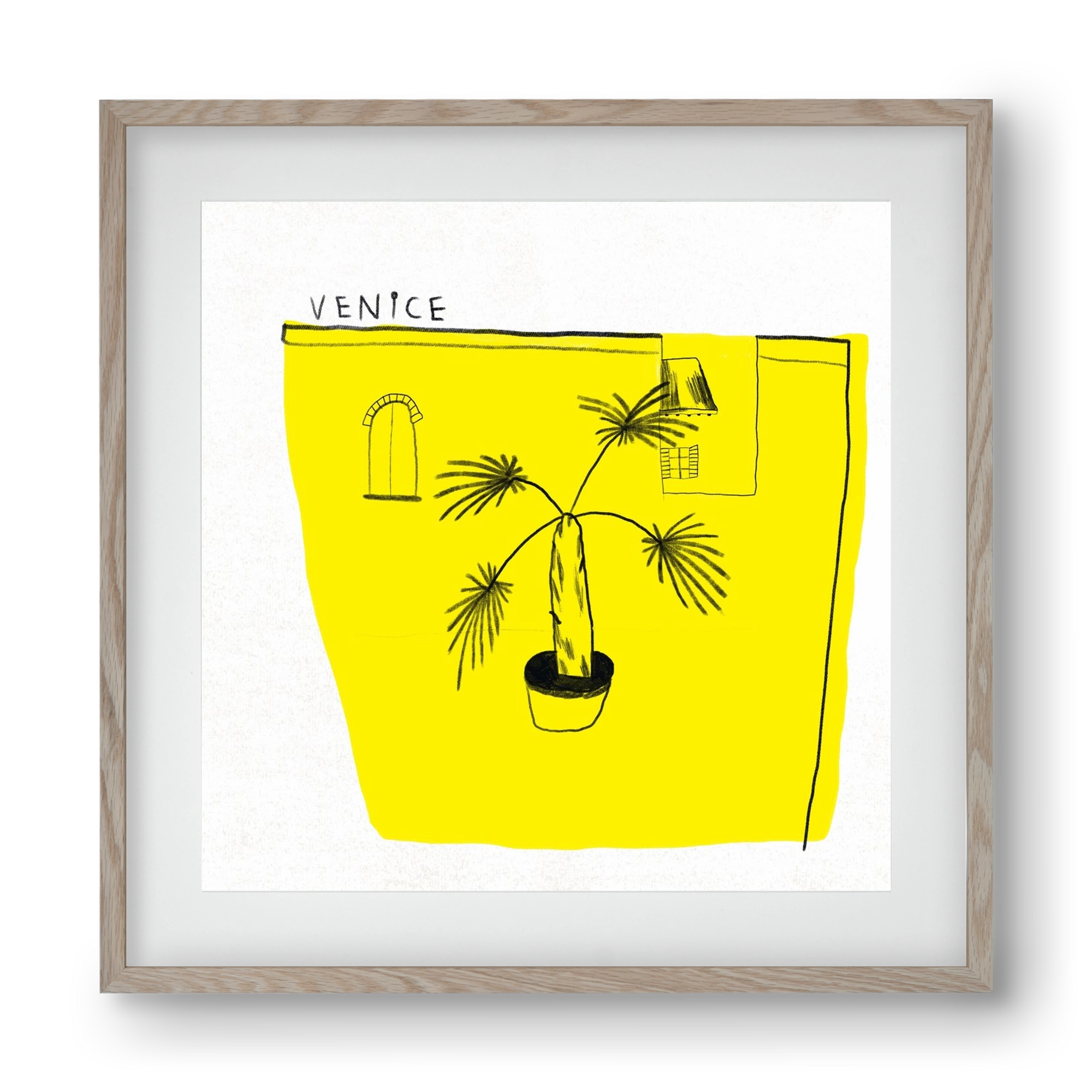 Venice, 40x40 cm (30x30 cm), Tölgy keret, paszpartuval