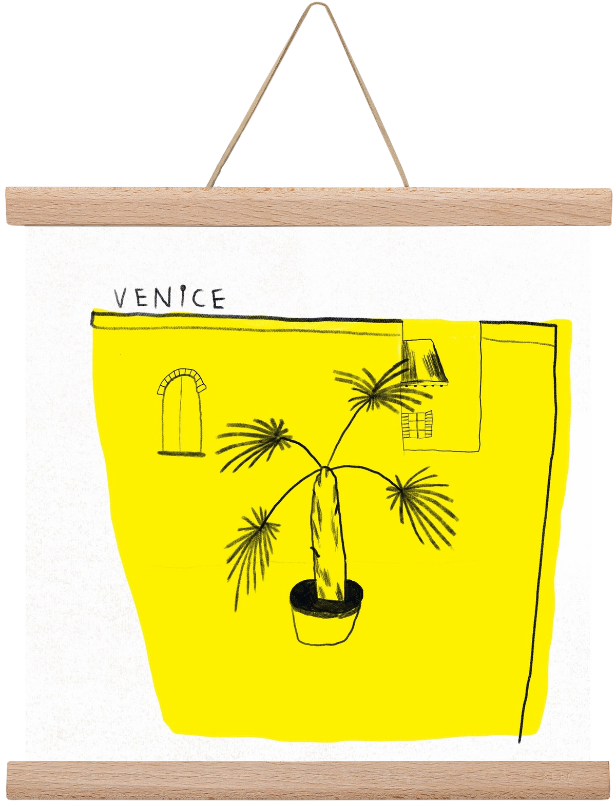 Venice, 30x30 cm (30x30 cm), Tölgy akasztó