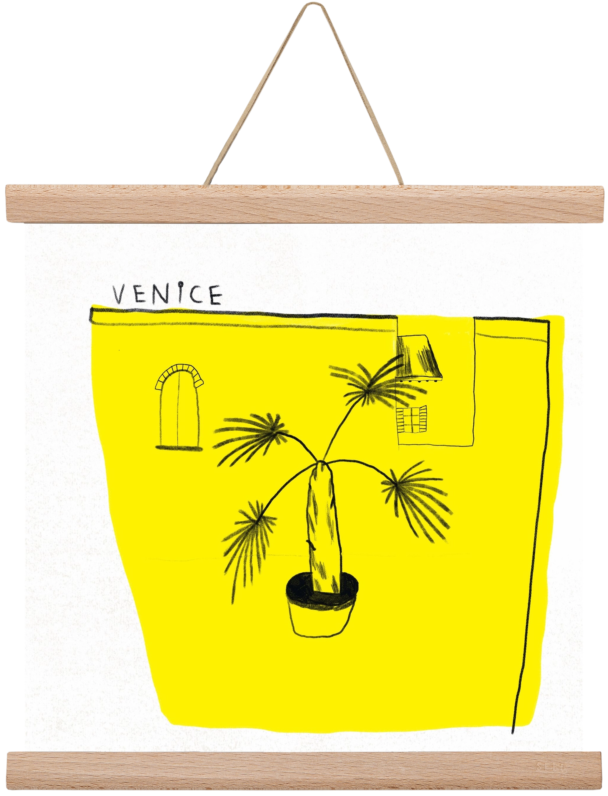 Venice, 30x30 cm (30x30 cm), Tölgy akasztó