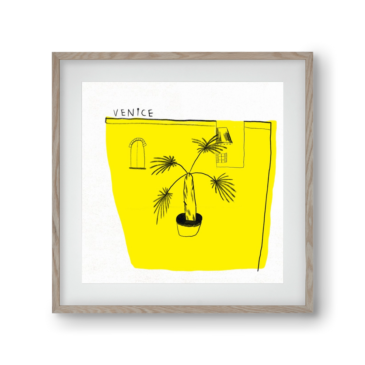 Venice, 30x30 cm (20x20 cm), Tölgy keret, paszpartuval