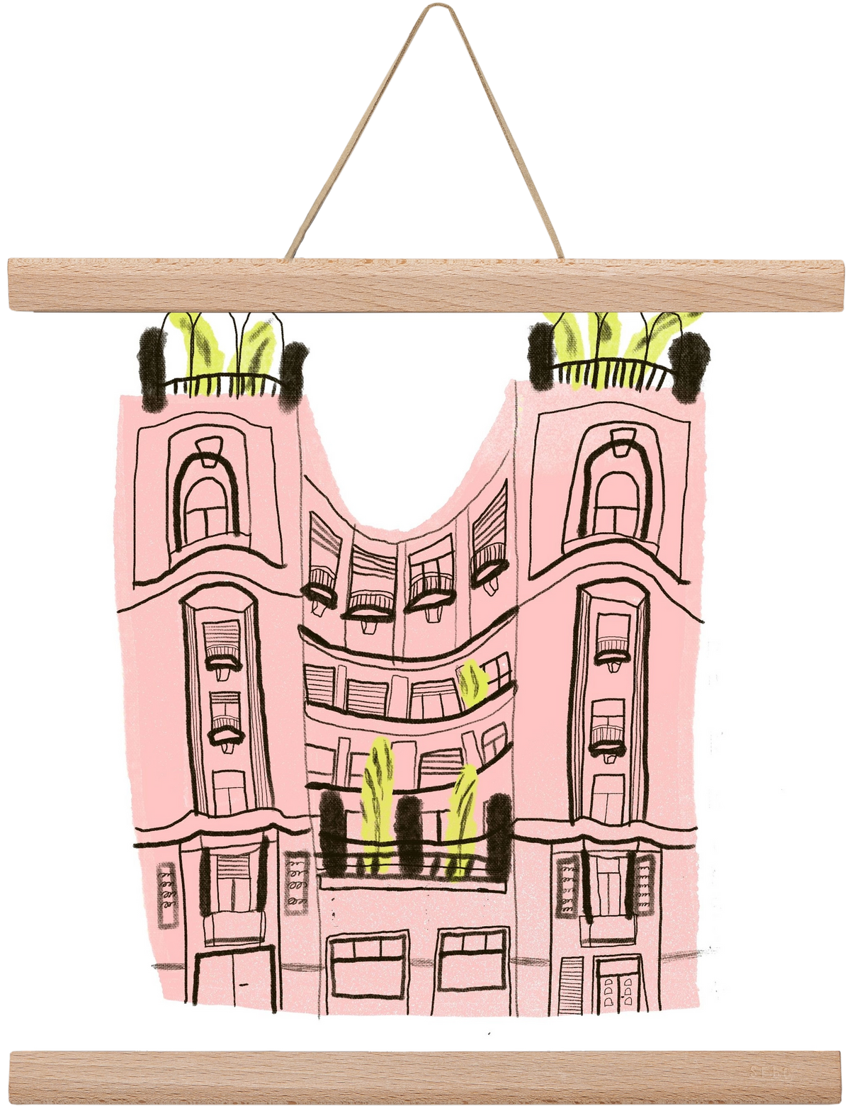 Falk Miksa 4, 30x30 cm (30x30 cm), Tölgy akasztó