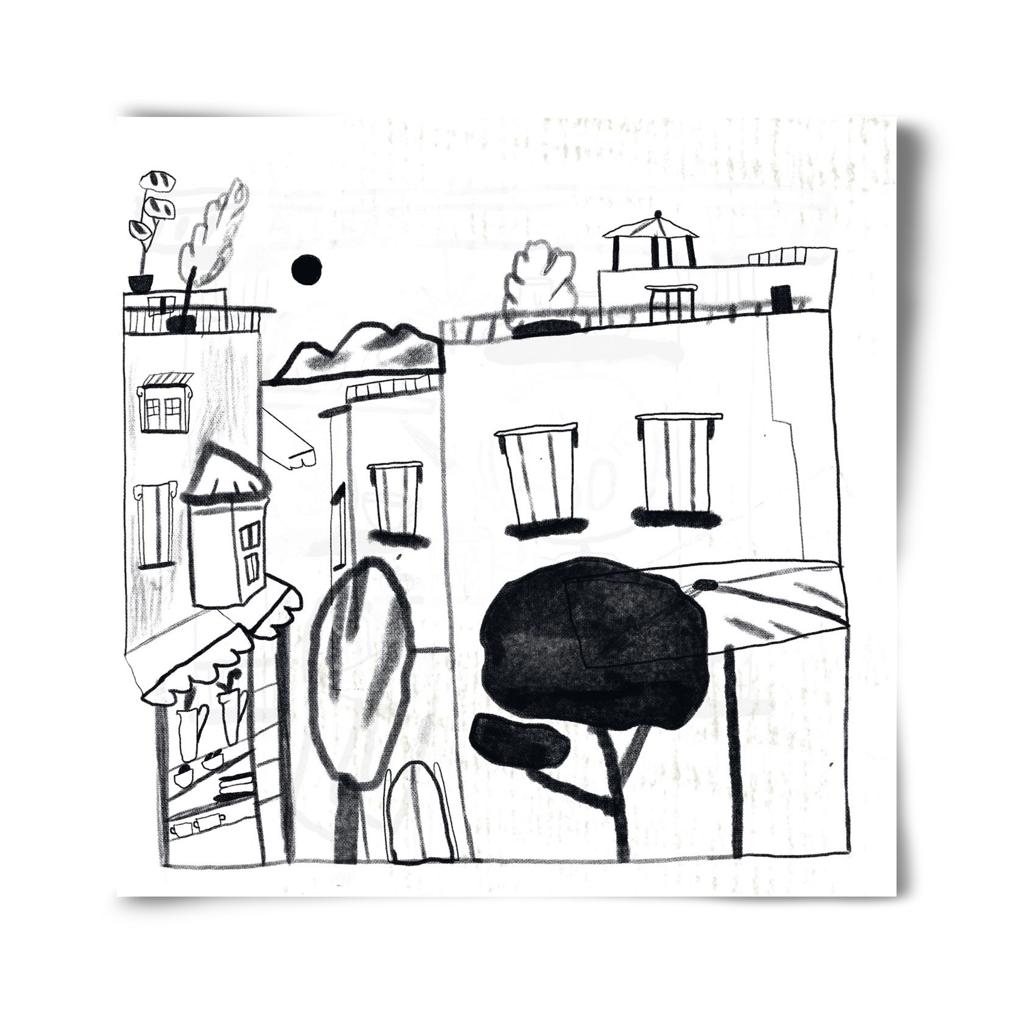 Tunis, 40x40 cm, Keret nélkül