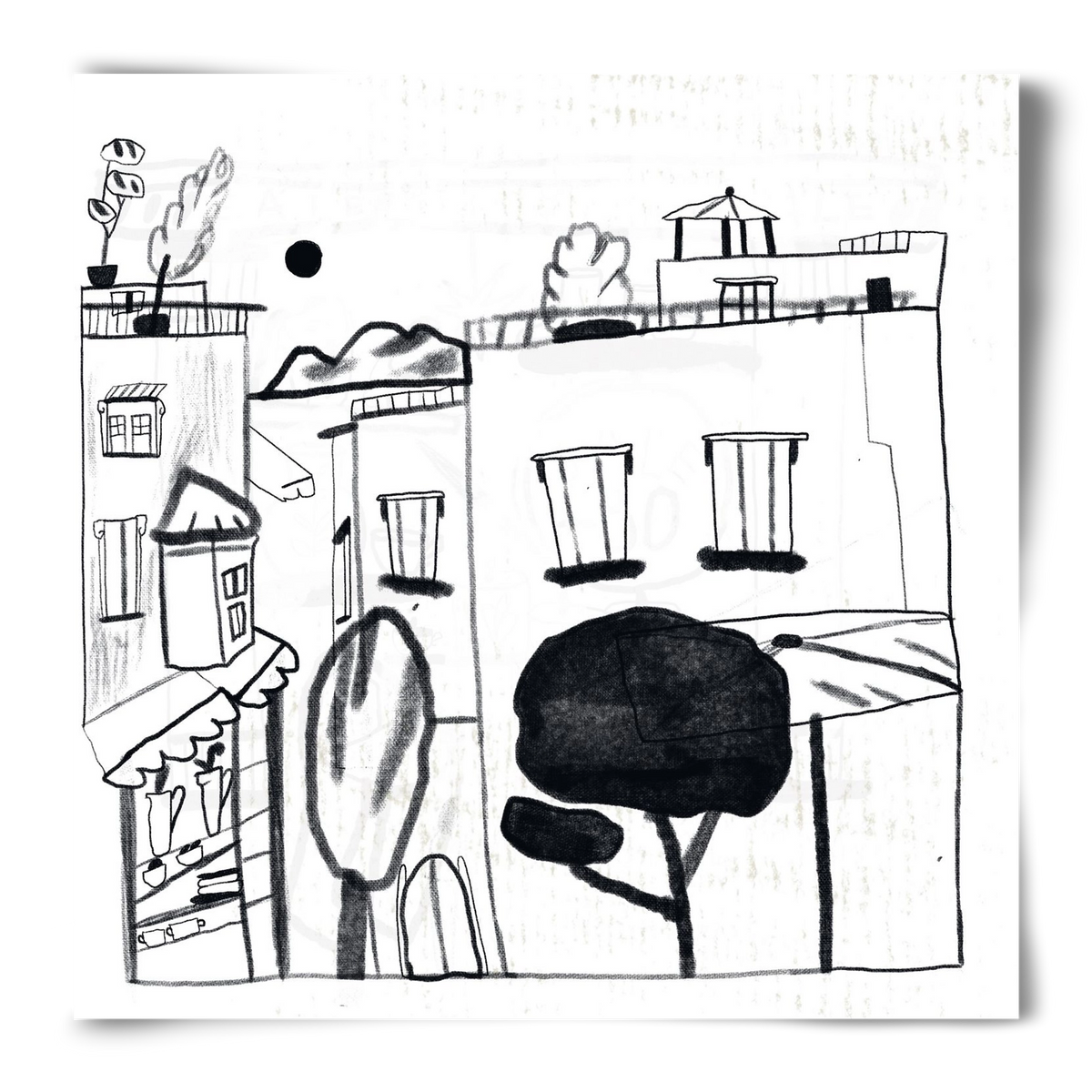 Tunis, 50x50 cm, Keret nélkül