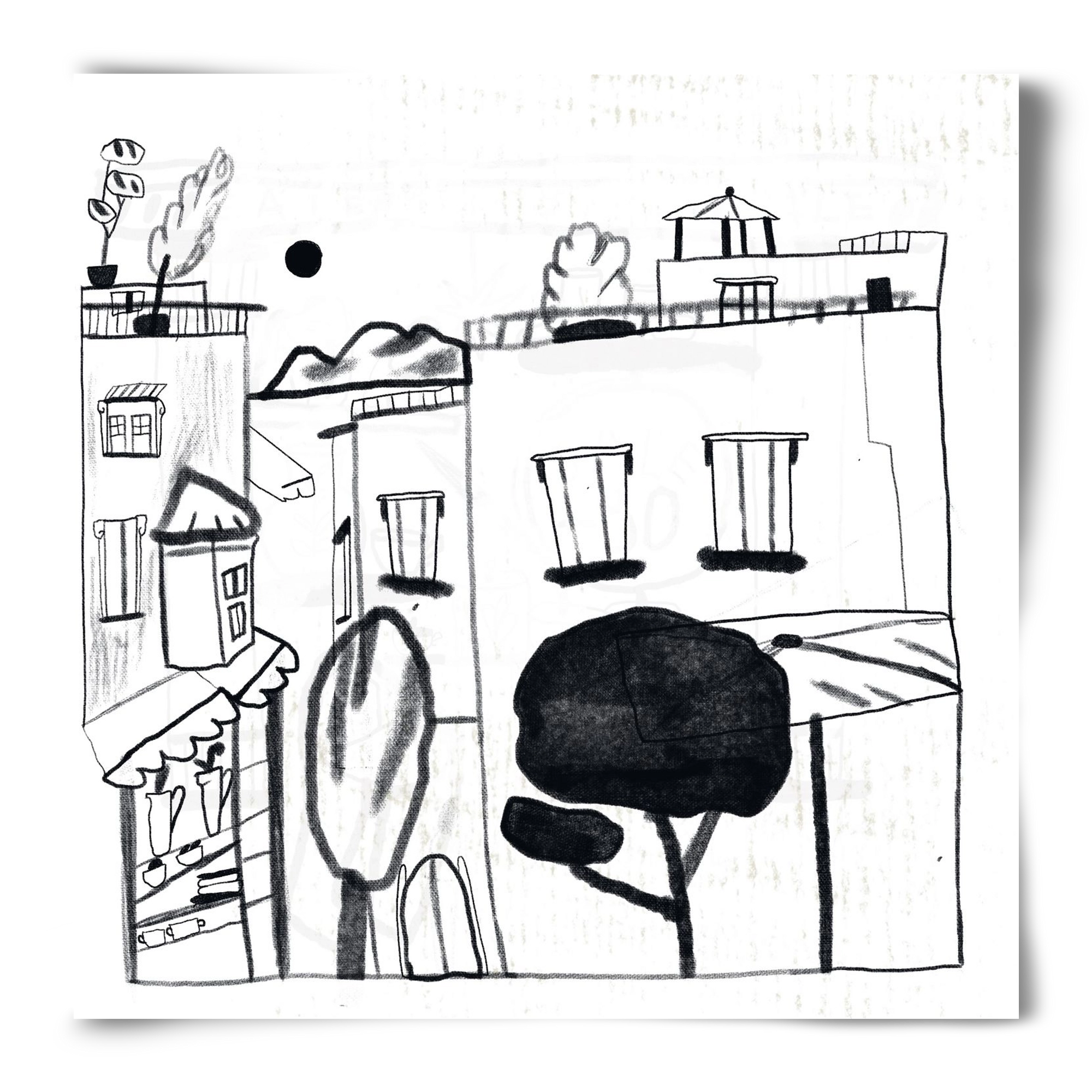 Tunis, 50x50 cm, Keret nélkül