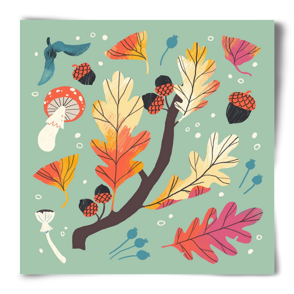 Őszi kincsek, 50x50 cm, Keret nélkül