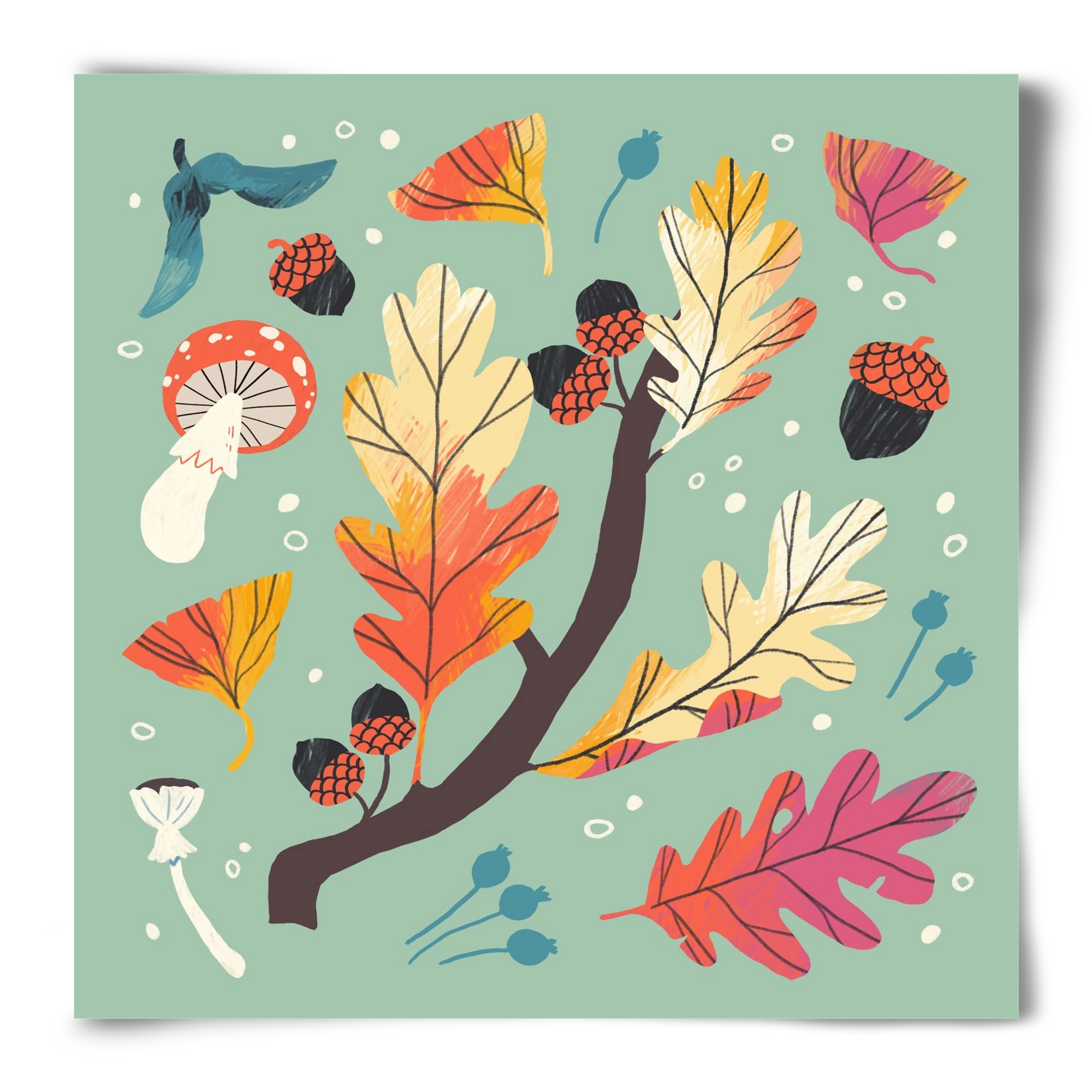 Őszi kincsek, 50x50 cm, Keret nélkül