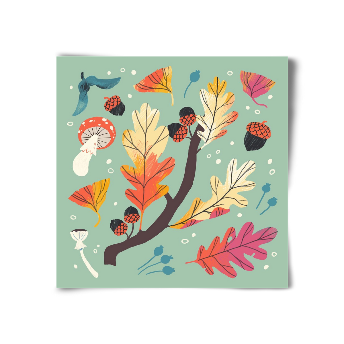 Őszi kincsek, 30x30 cm, Keret nélkül