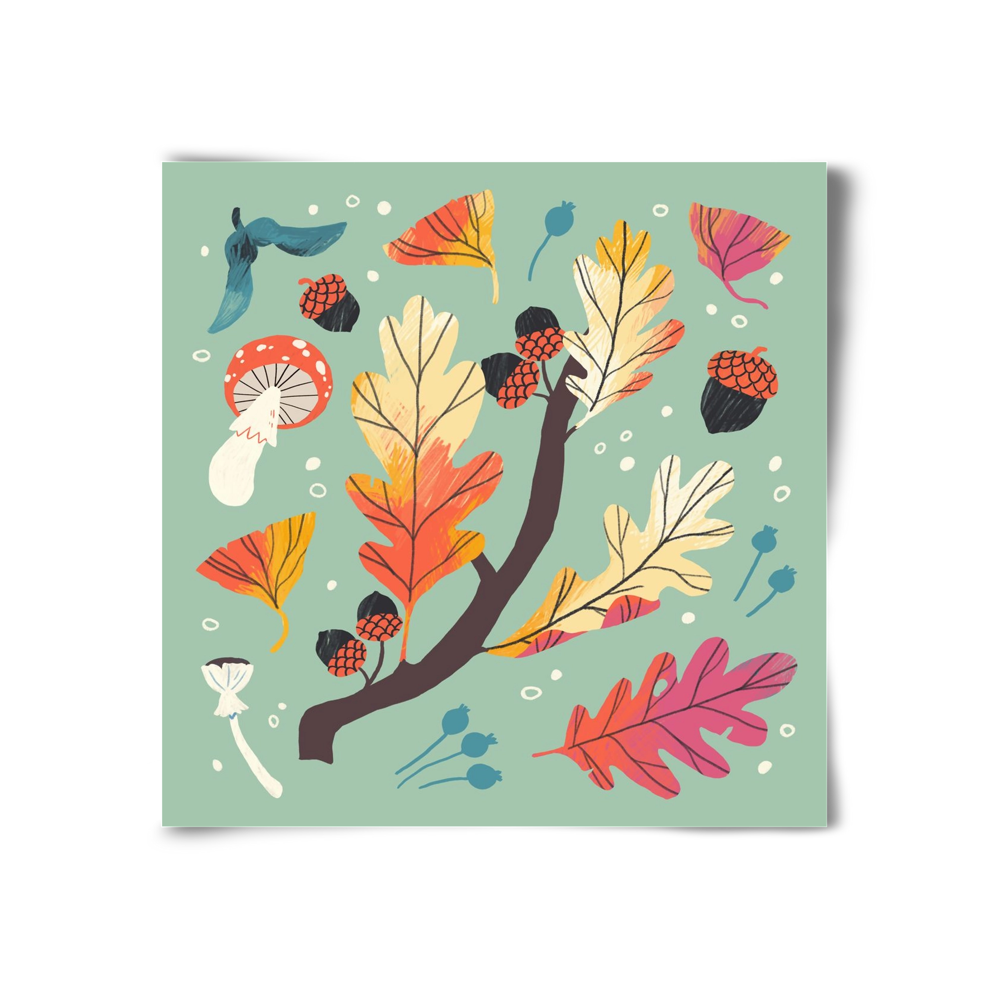 Őszi kincsek, 30x30 cm, Keret nélkül