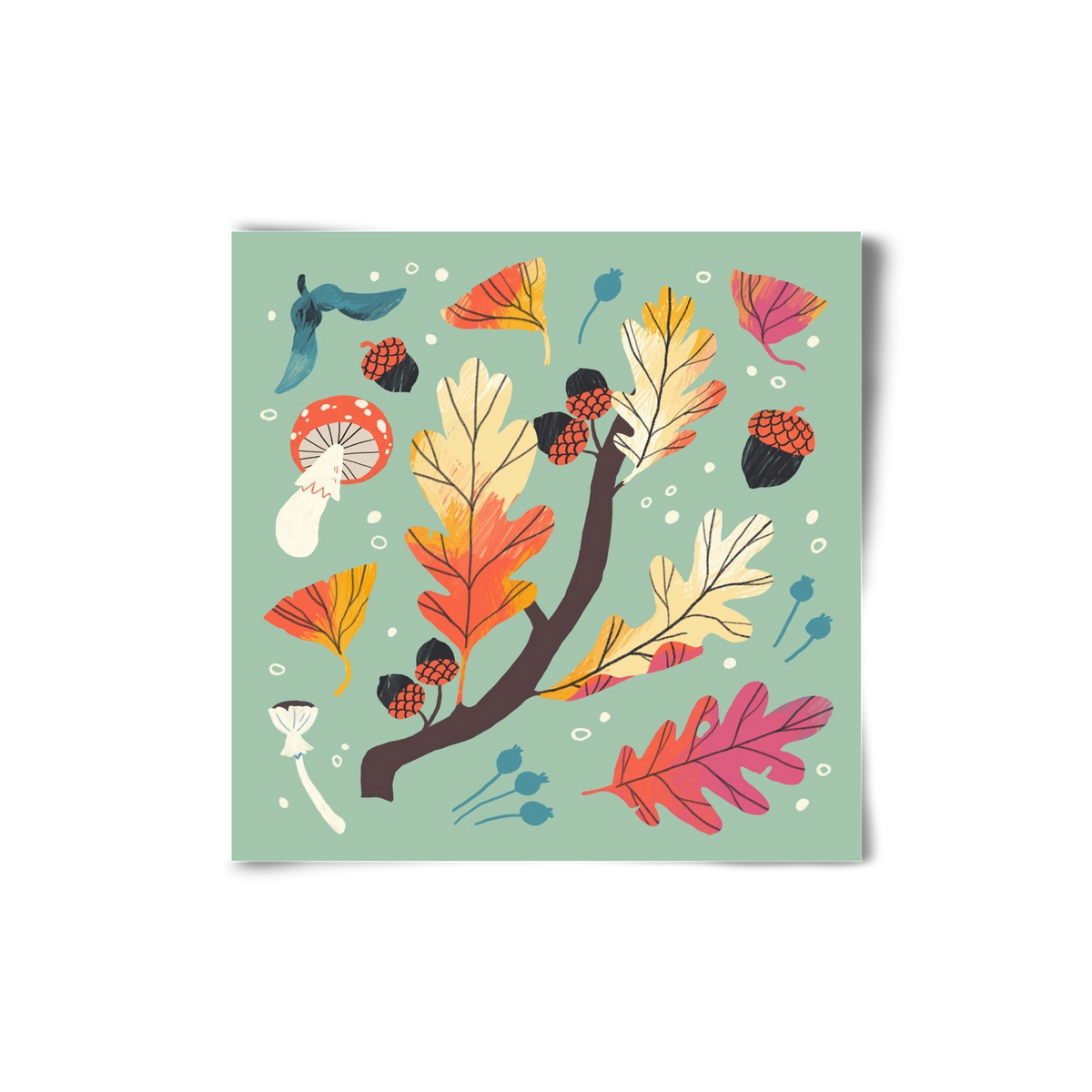 Őszi kincsek, 20x20 cm, Keret nélkül