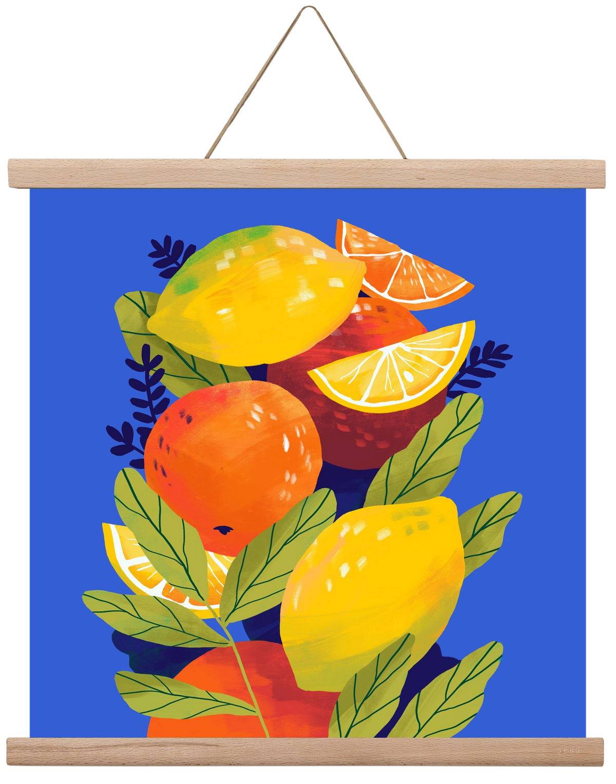 Citrus, 40x40 cm (40x40 cm), Tölgy akasztó