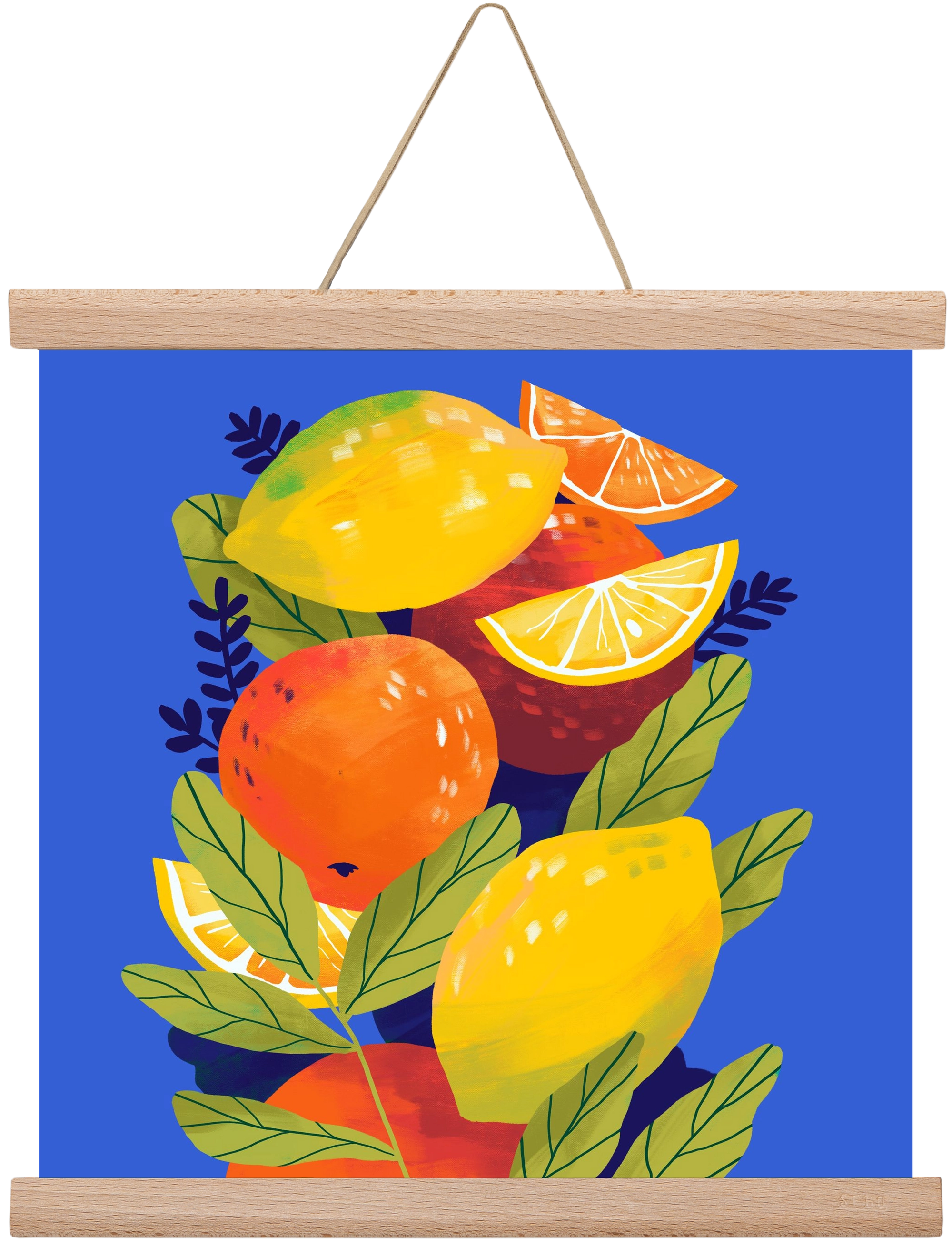 Citrus, 30x30 cm (30x30 cm), Tölgy akasztó