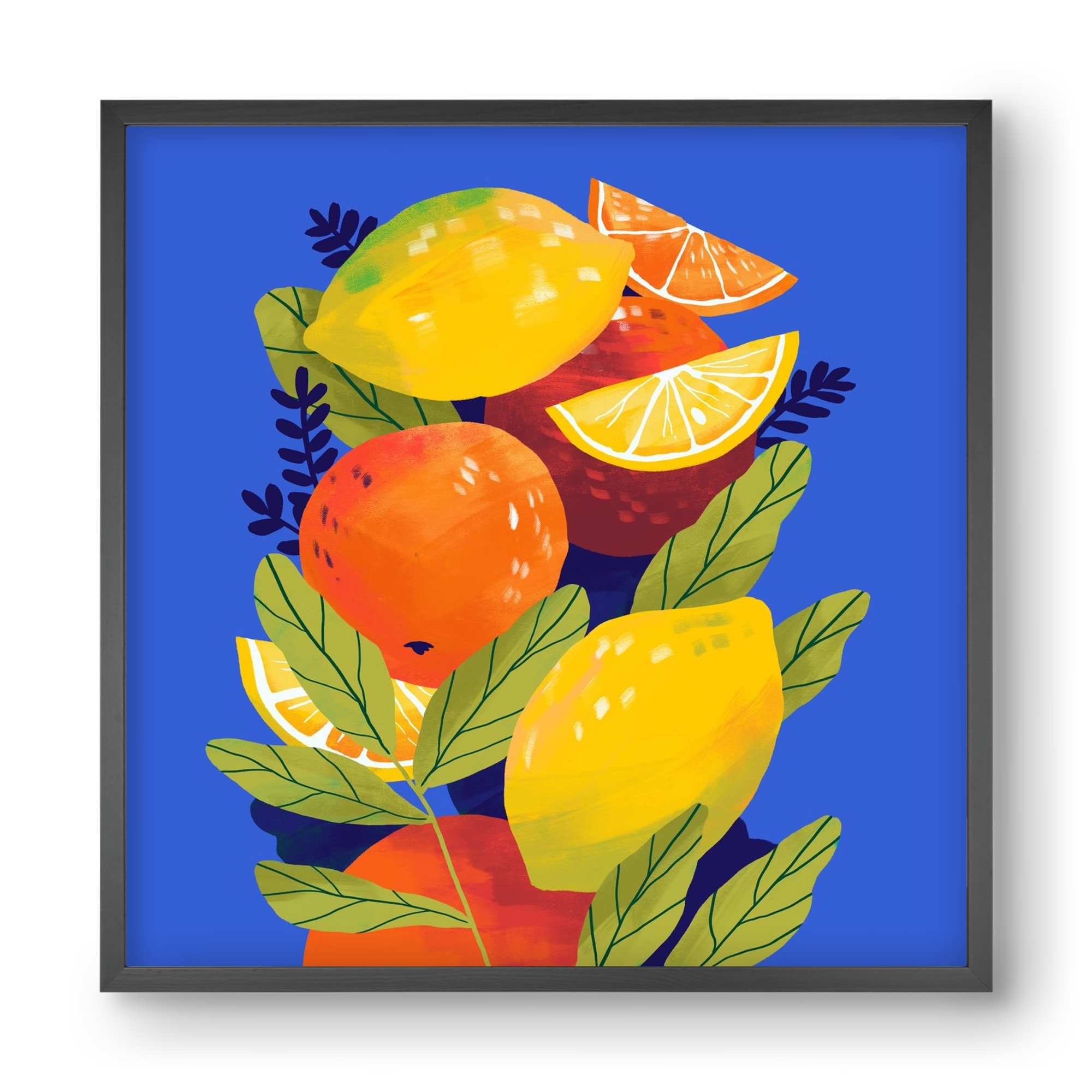 Citrus, 40x40 cm (40x40 cm), Fekete keret