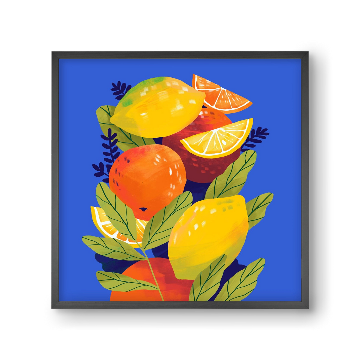 Citrus, 30x30 cm (30x30 cm), Fekete keret