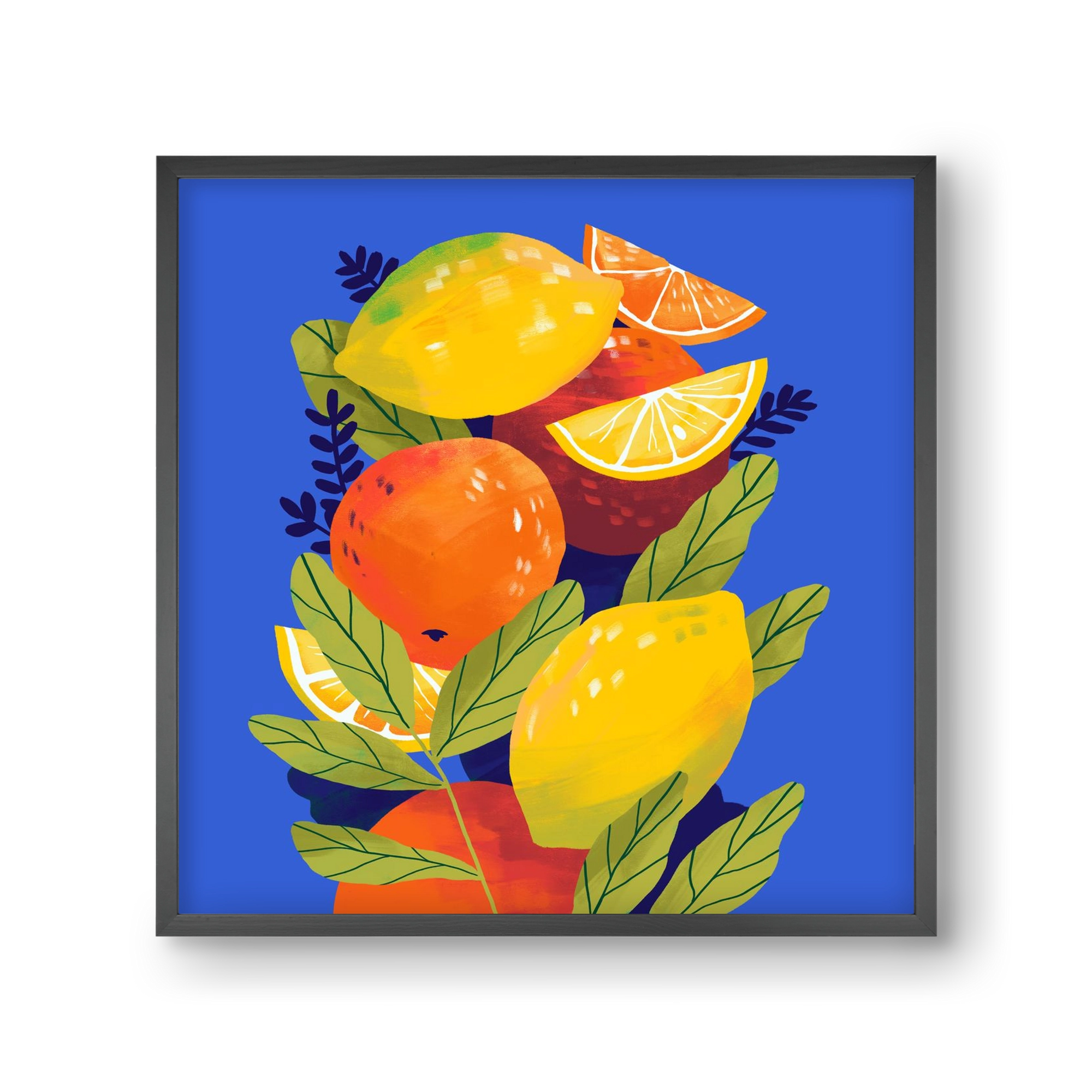 Citrus, 30x30 cm (30x30 cm), Fekete keret