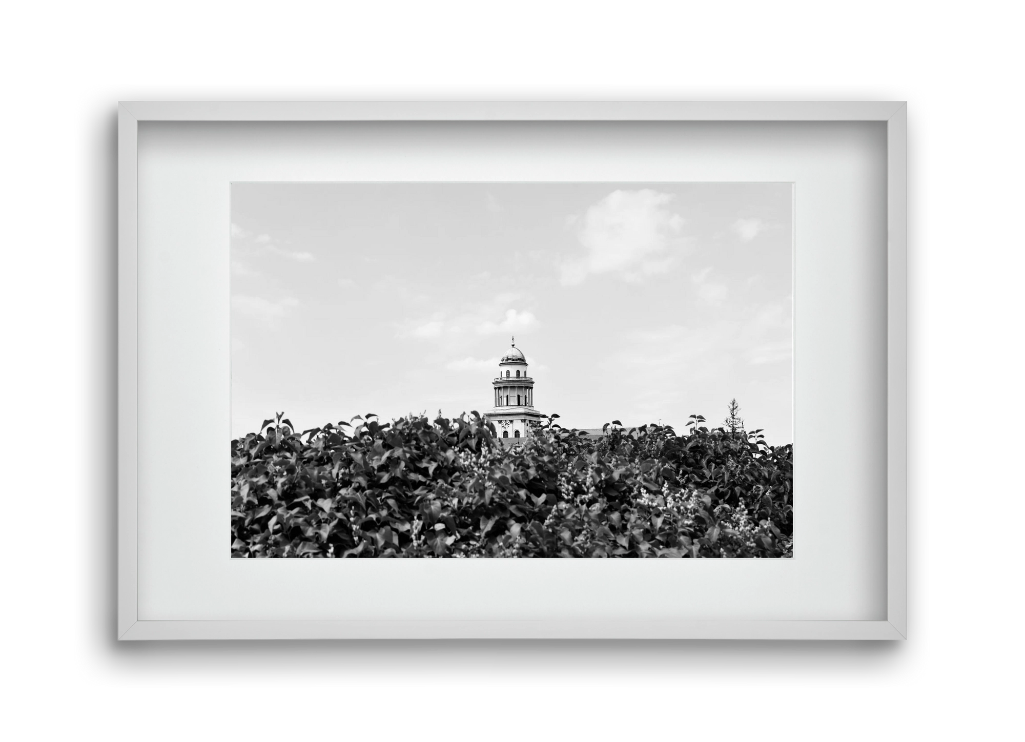 Pannonhalmi Főapátság, 45x30 cm (30x20 cm), Fehér keret, paszpartuval