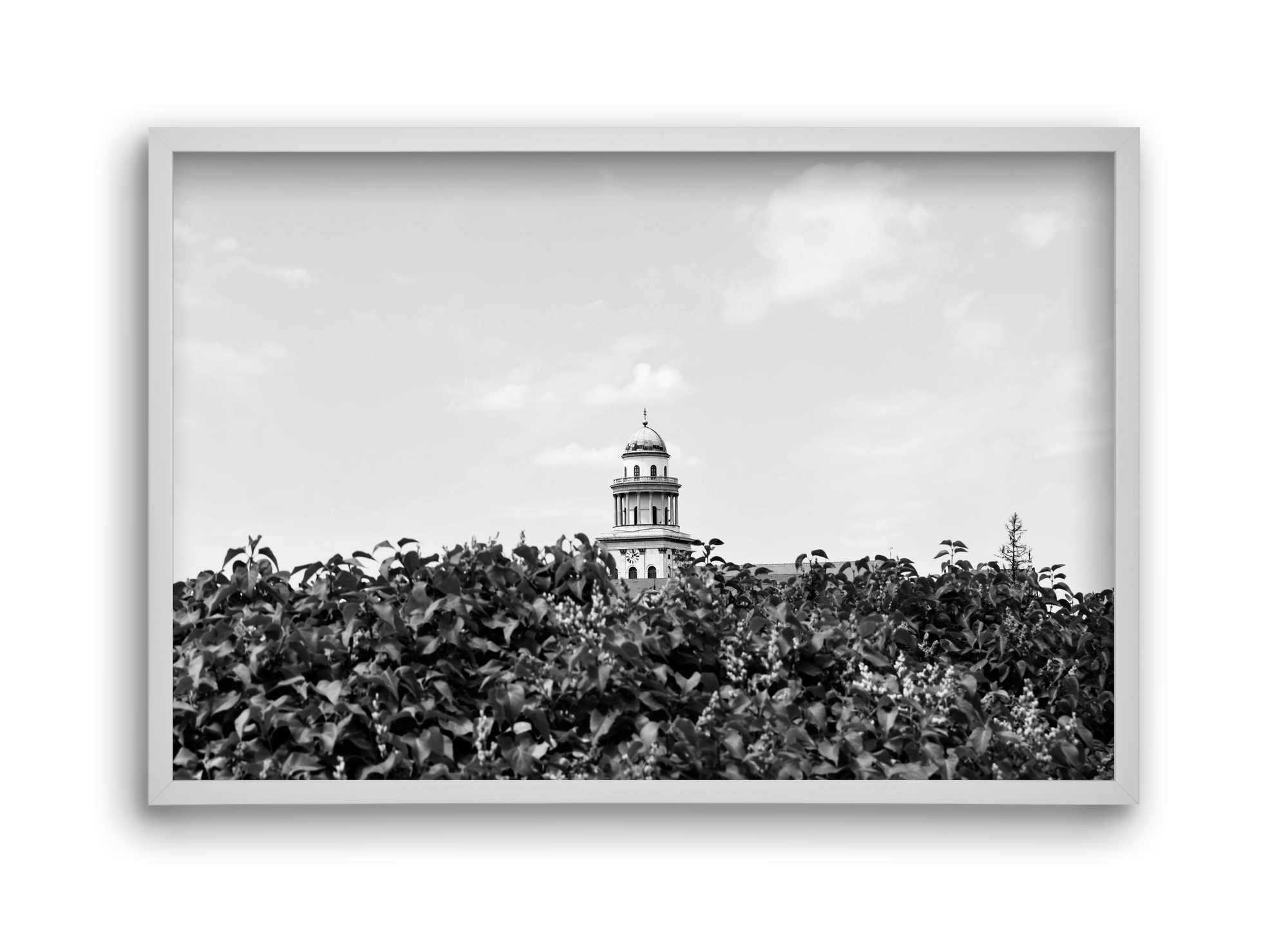 Pannonhalmi Főapátság, 45x30 cm (45x30 cm), Fehér keret