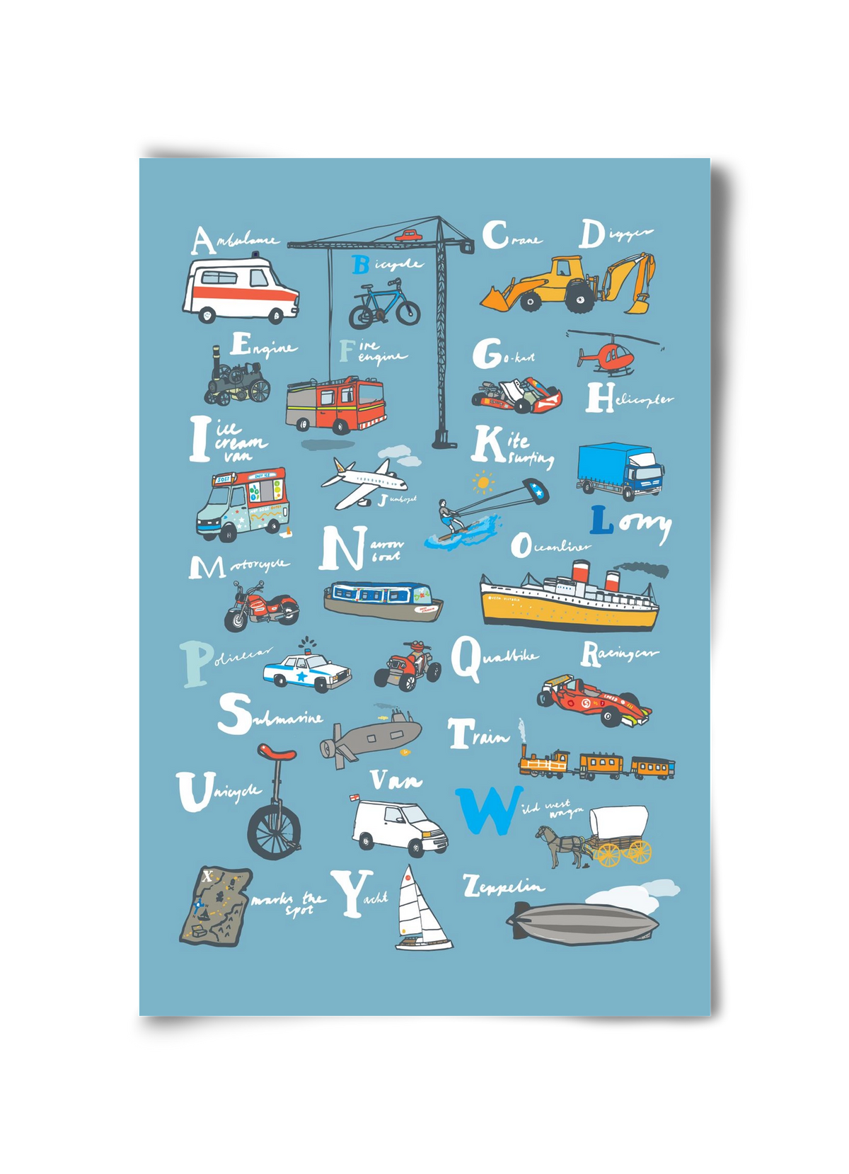 ABC Transport, 30x45 cm, Keret nélkül