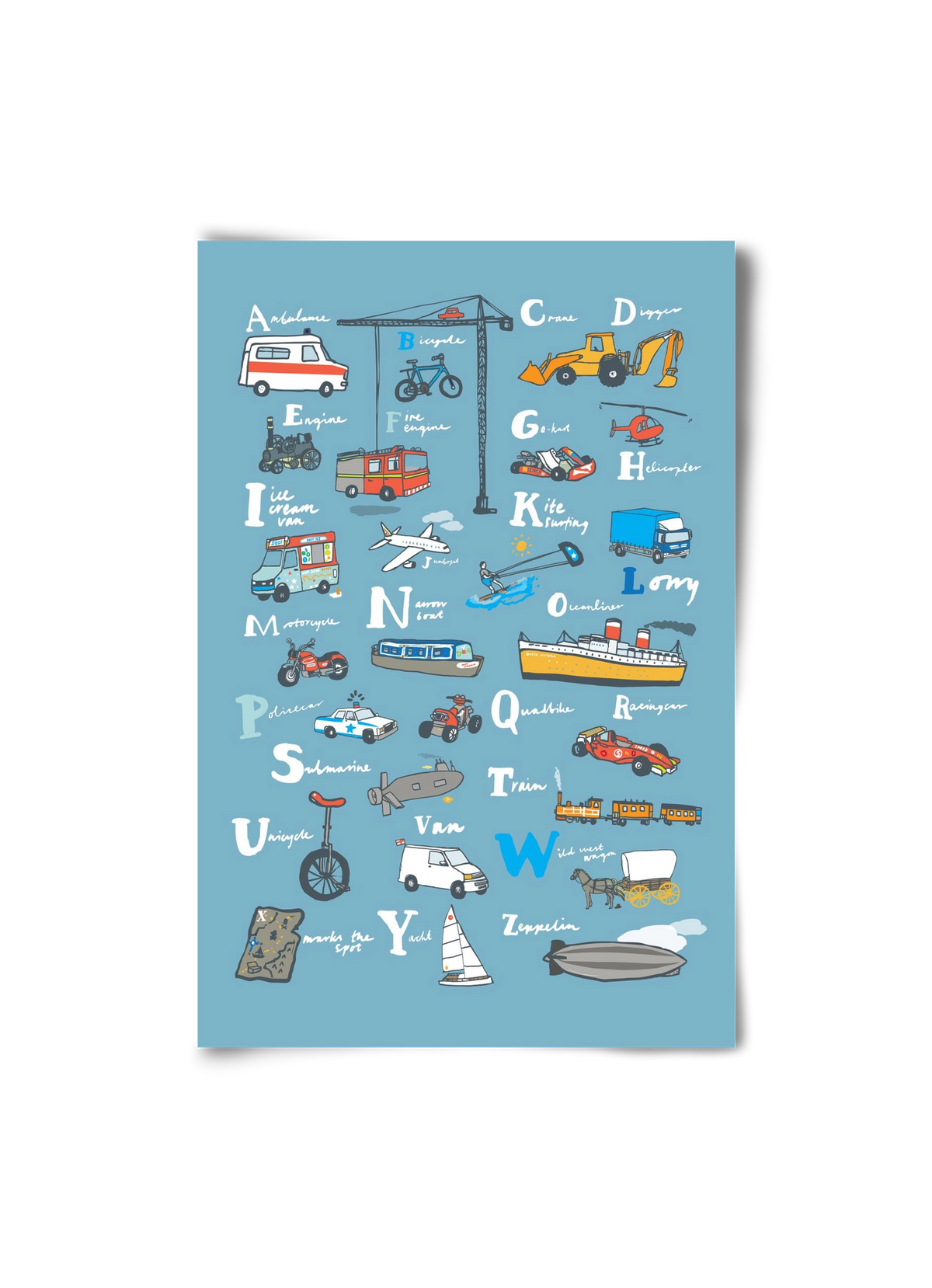 ABC Transport, 20x30 cm, Keret nélkül