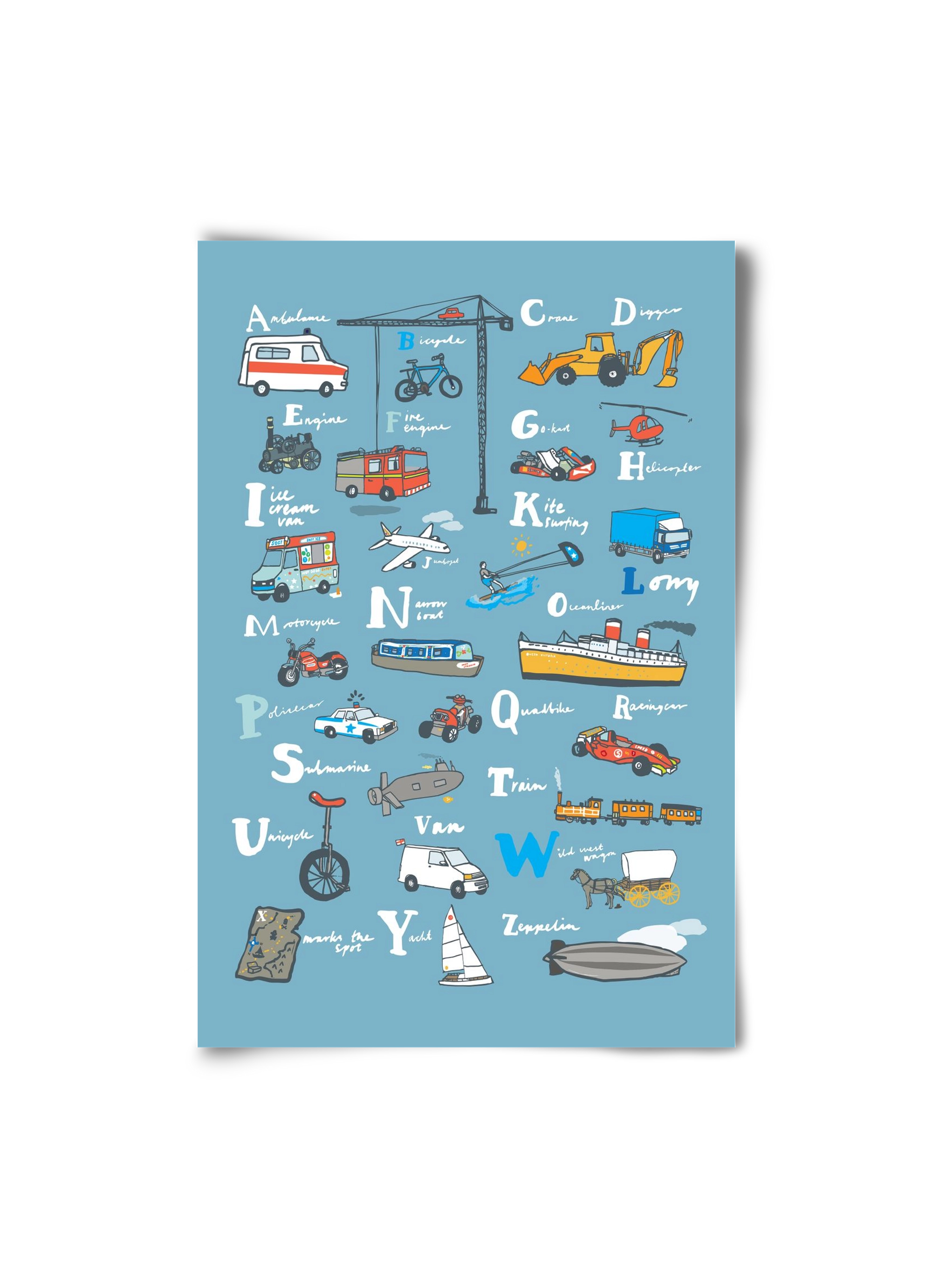 ABC Transport, 20x30 cm, Keret nélkül