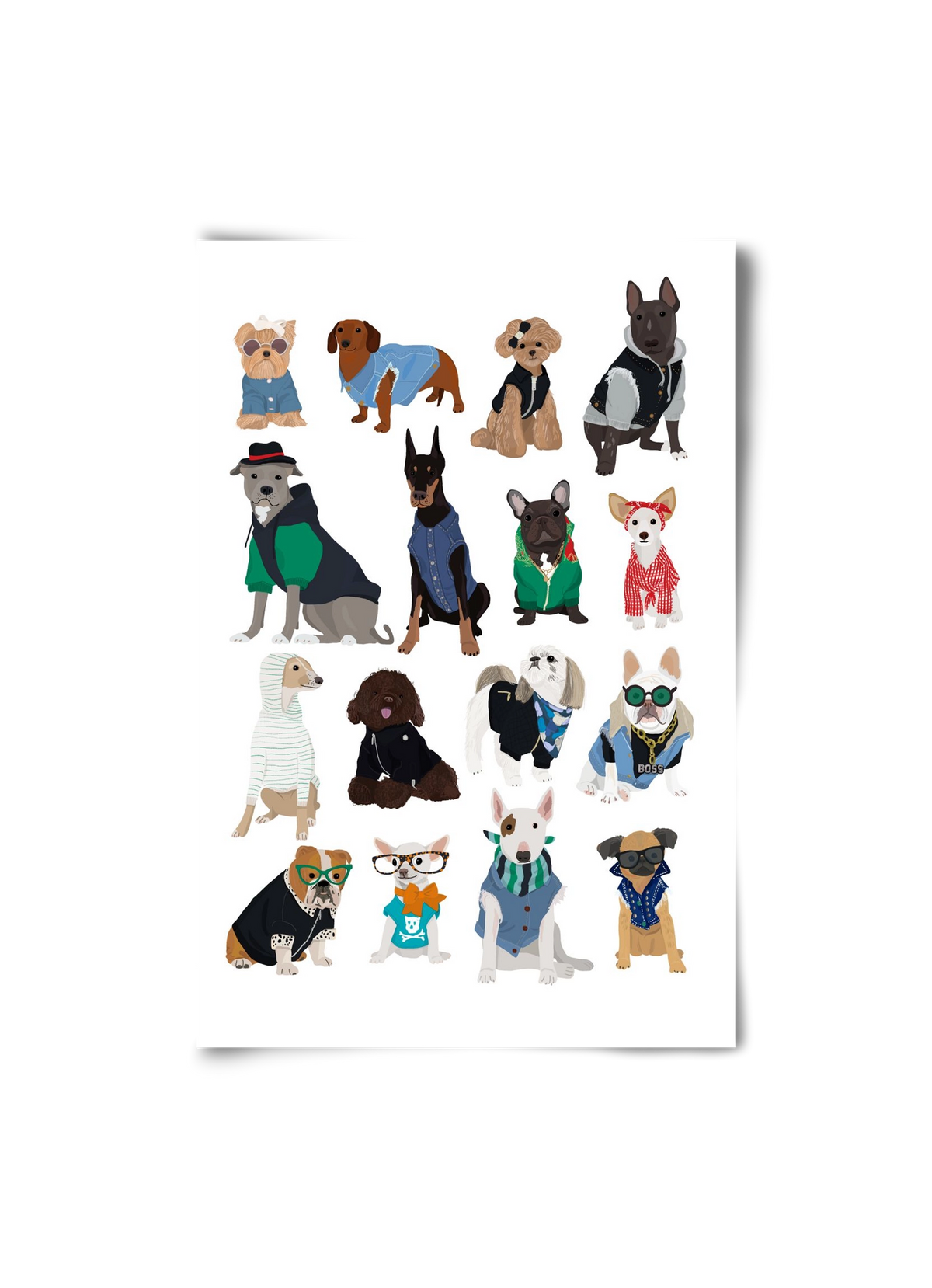 Cool Dogs, 20x30 cm, Keret nélkül