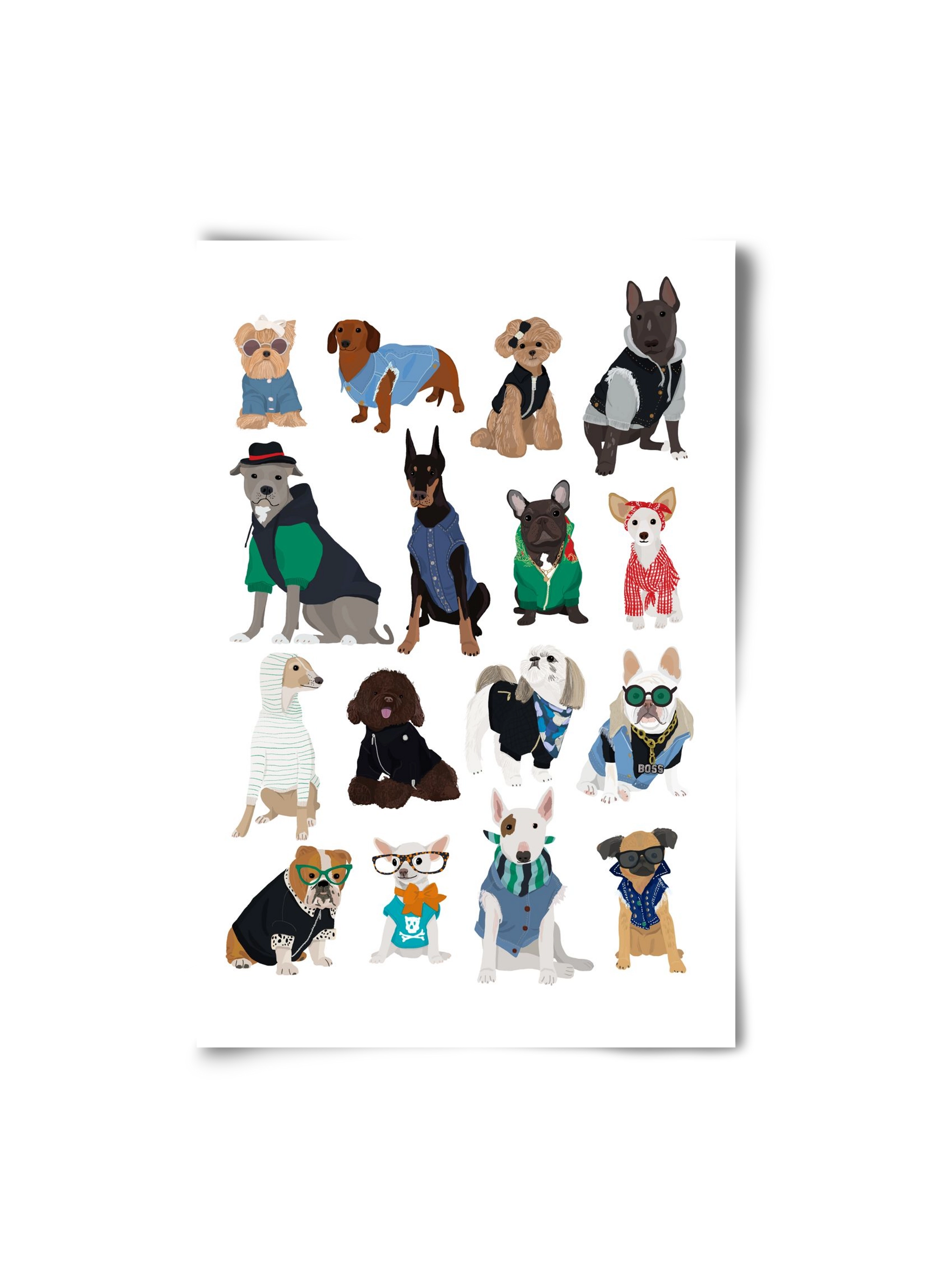 Cool Dogs, 20x30 cm, Keret nélkül