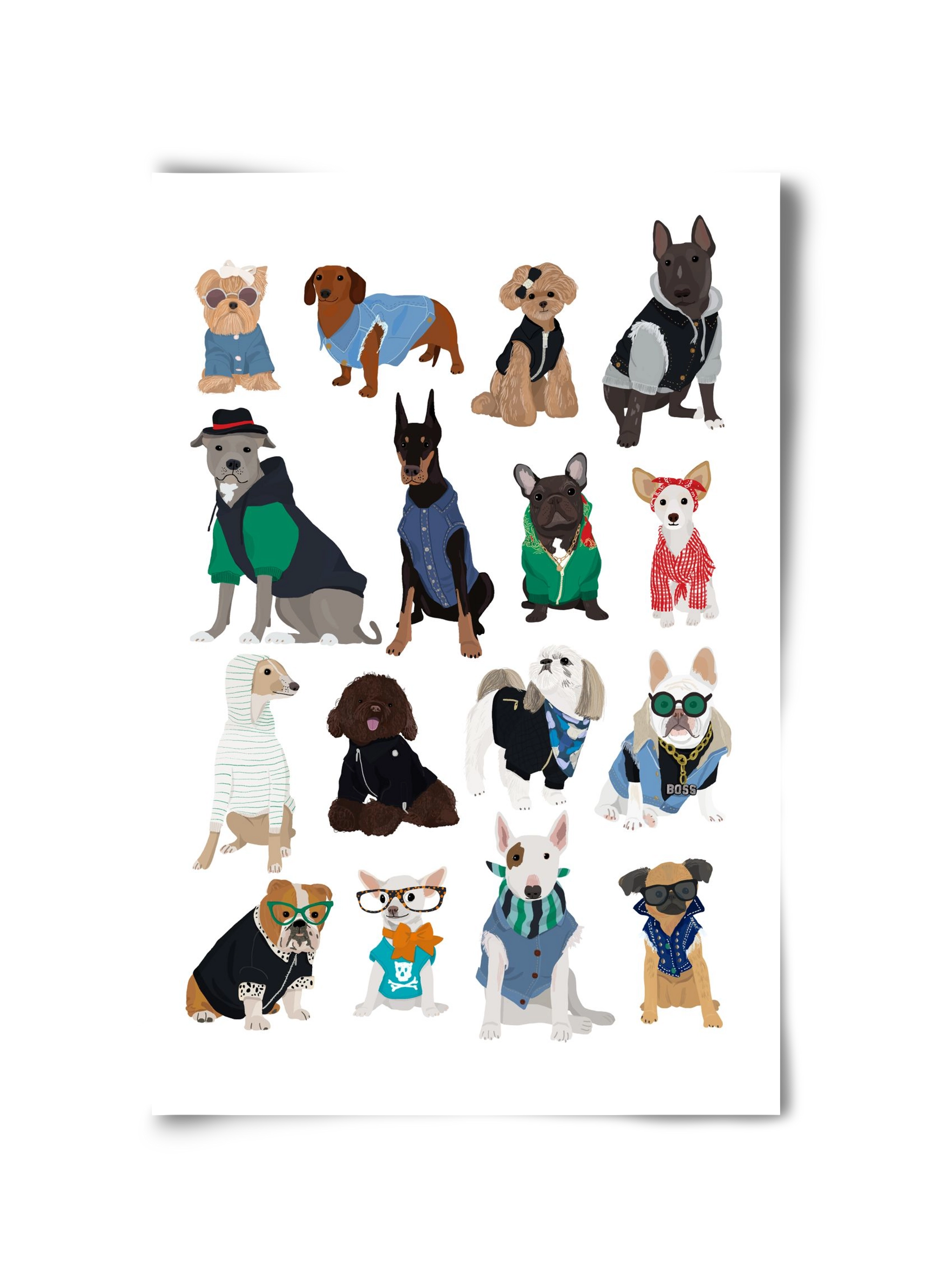 Cool Dogs, 30x45 cm, Keret nélkül