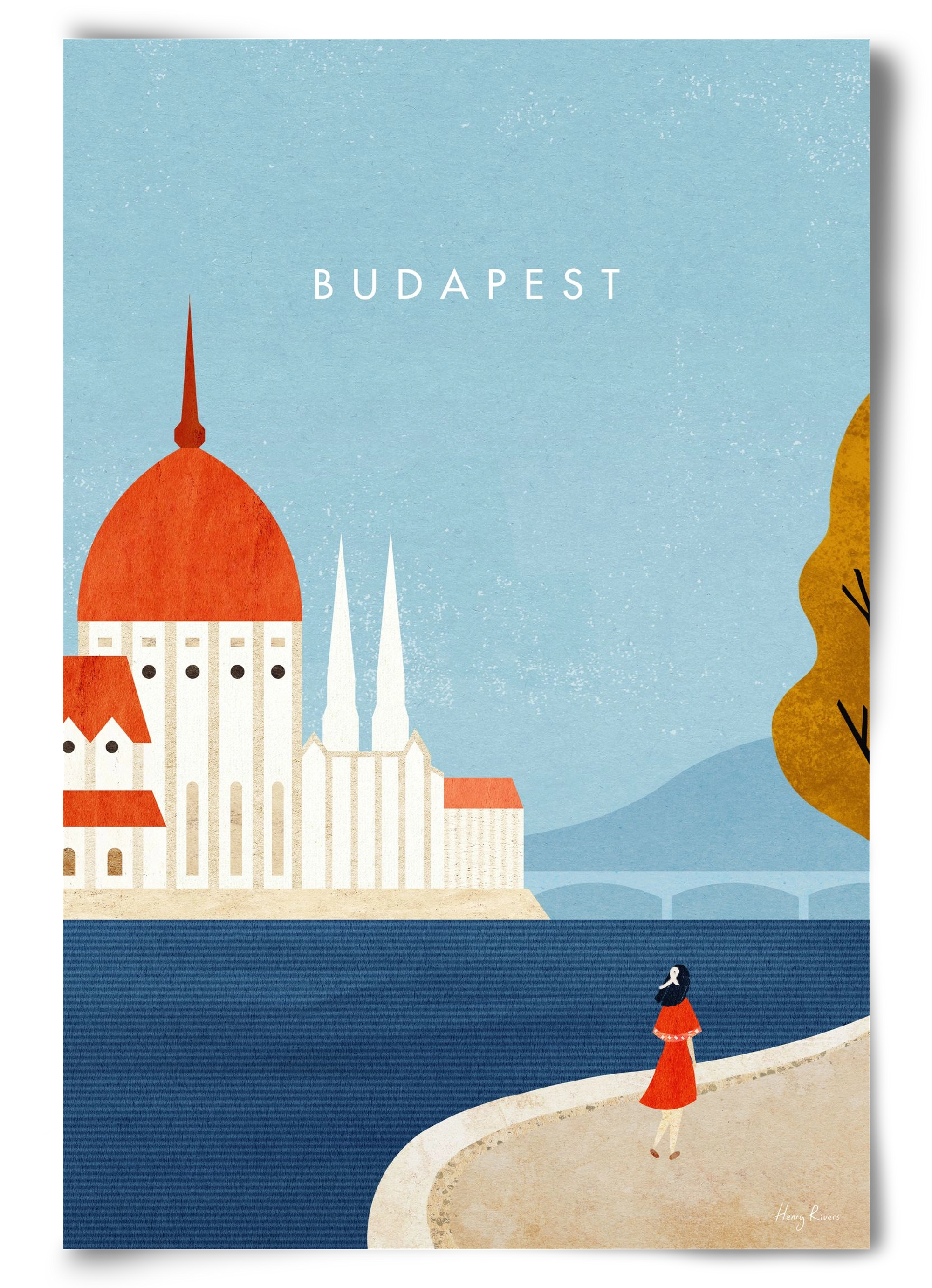 Budapest, 60x90 cm, Keret nélkül