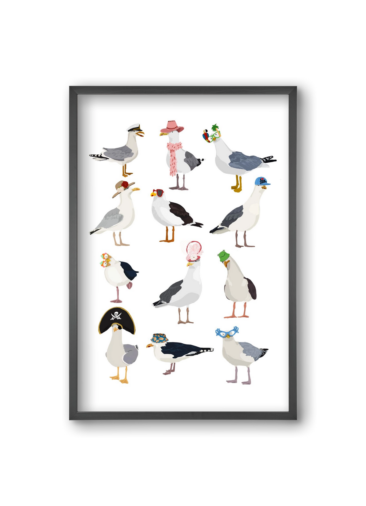 At the seaside, 20x30 cm (20x30 cm), Fekete keret