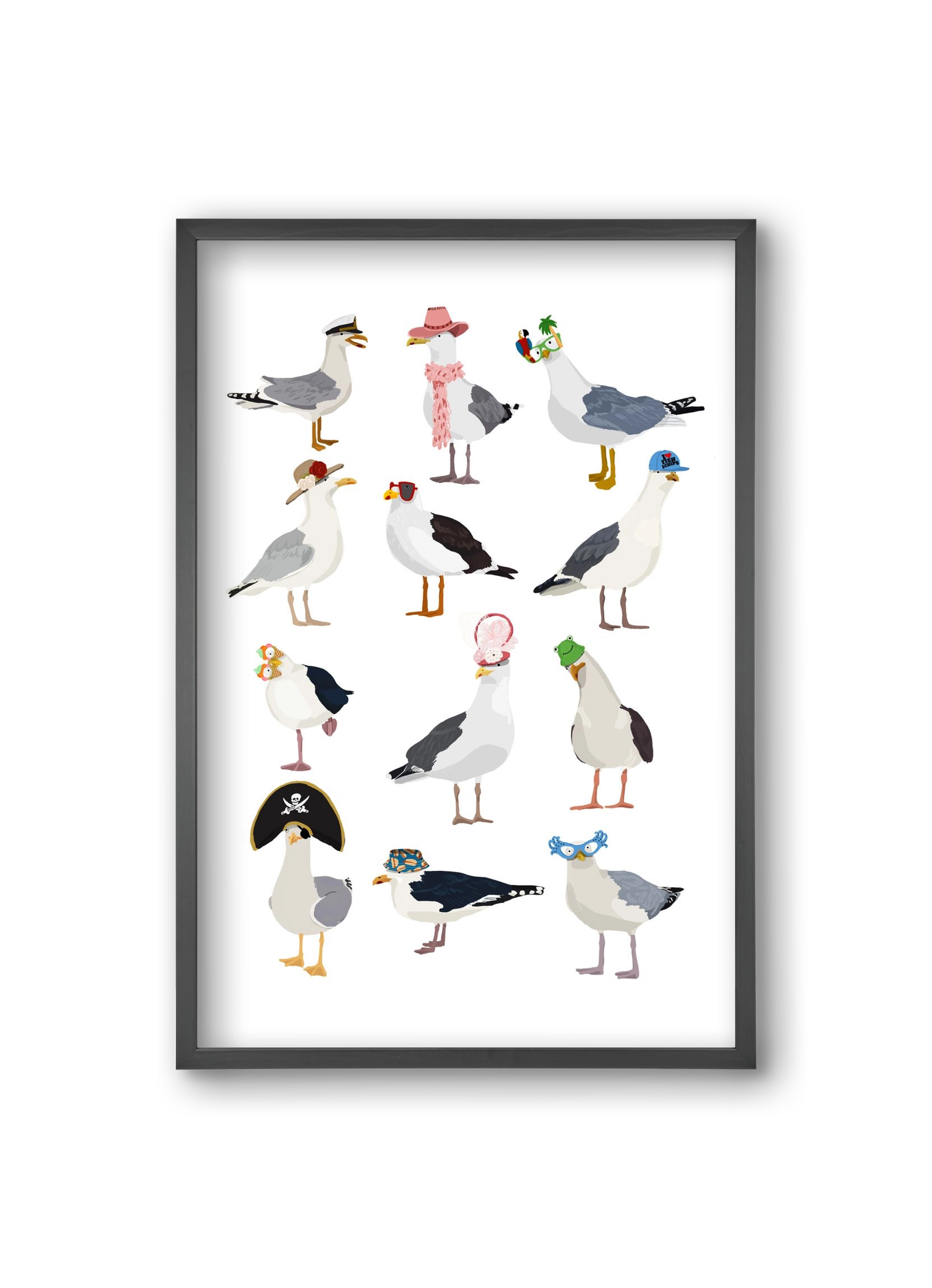 At the seaside, 20x30 cm (20x30 cm), Fekete keret